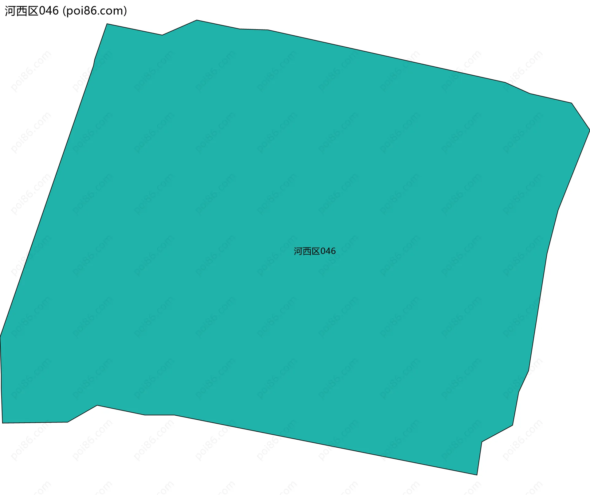 河西区046边界地图