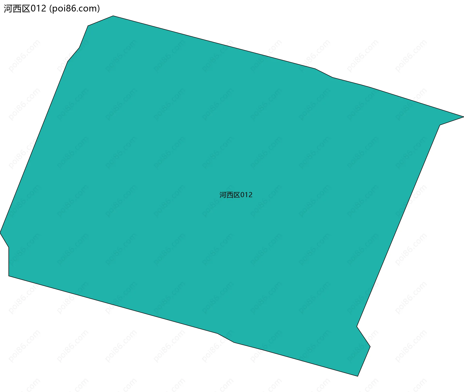 河西区012边界地图
