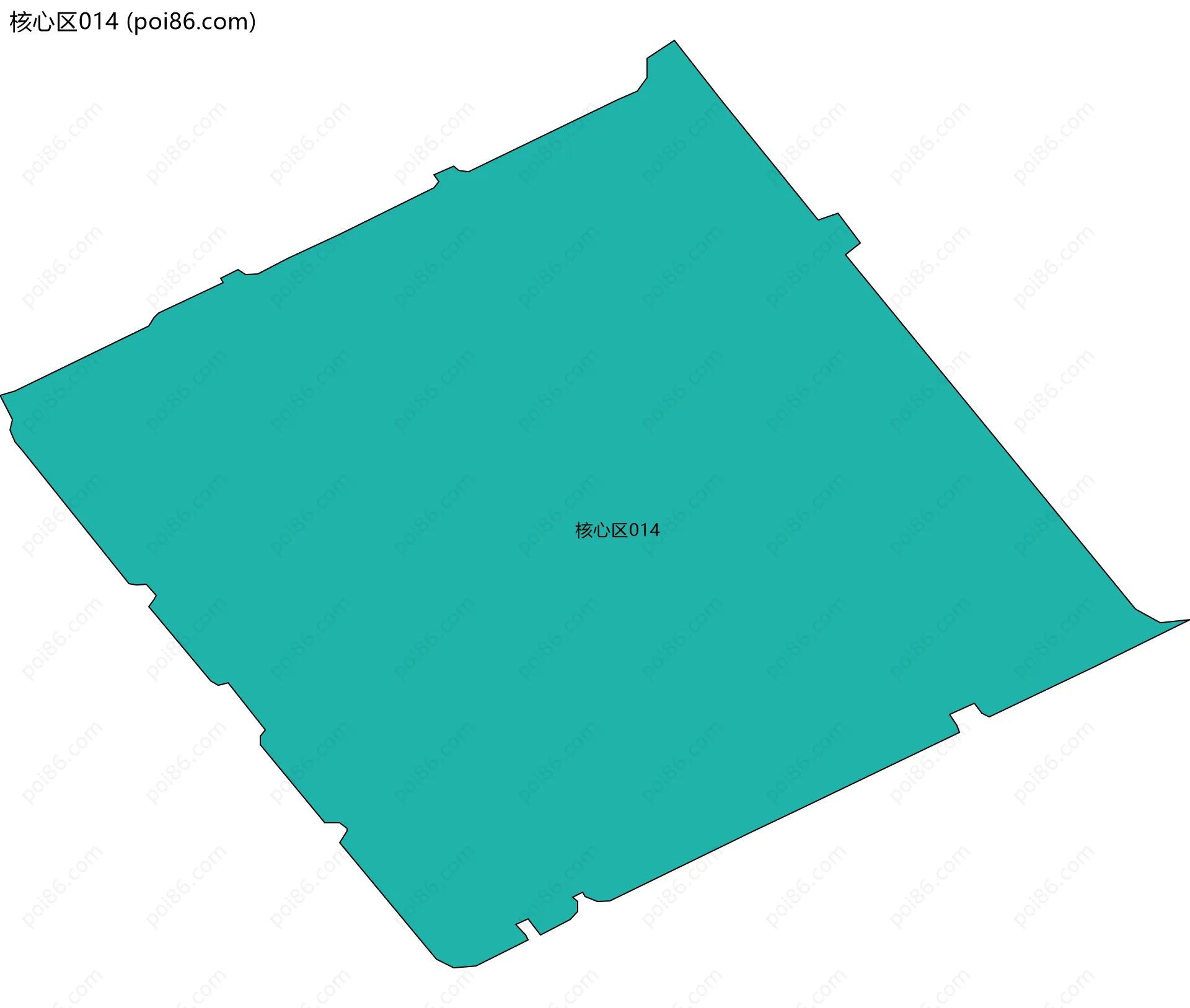 核心区014边界地图
