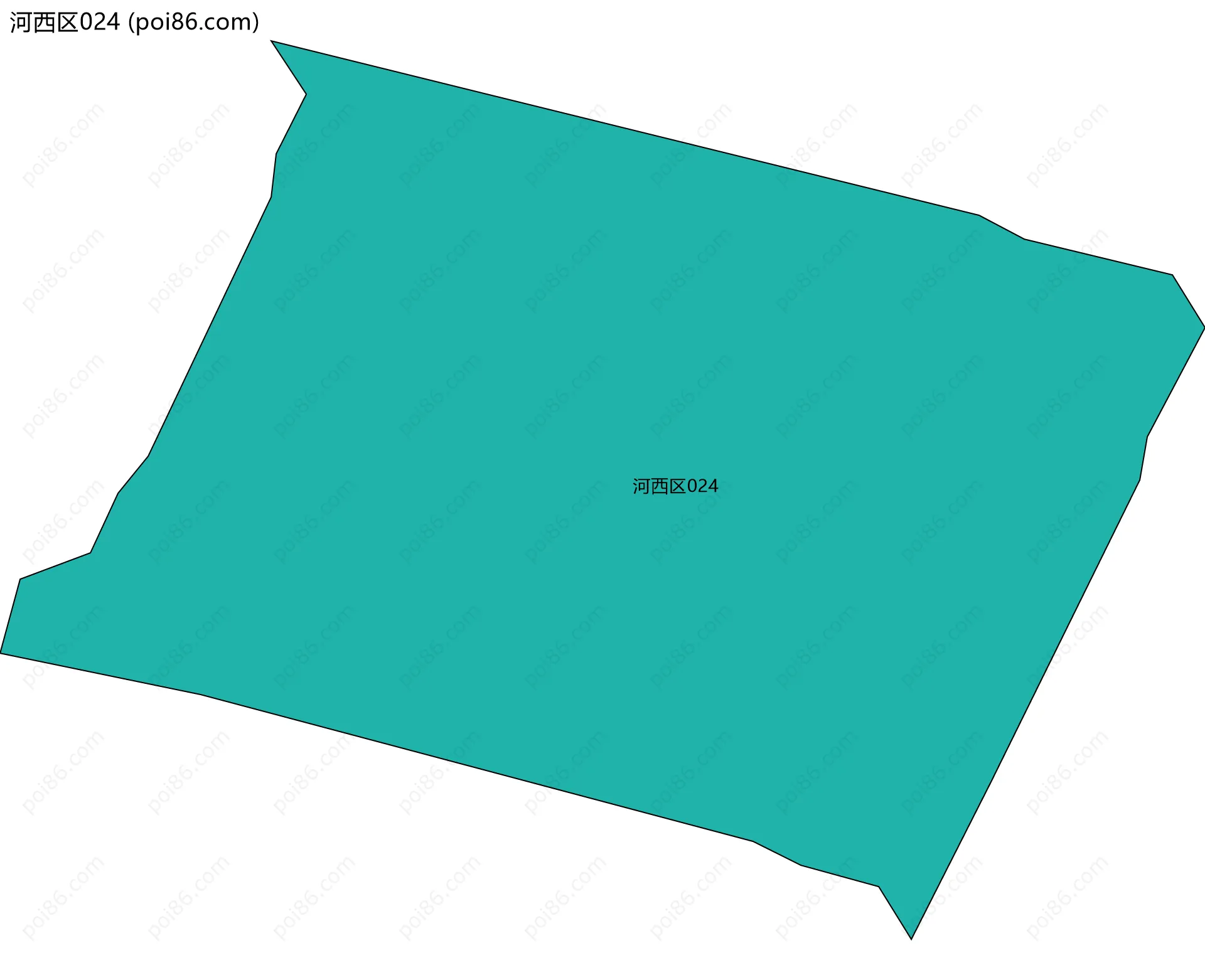 河西区024边界地图