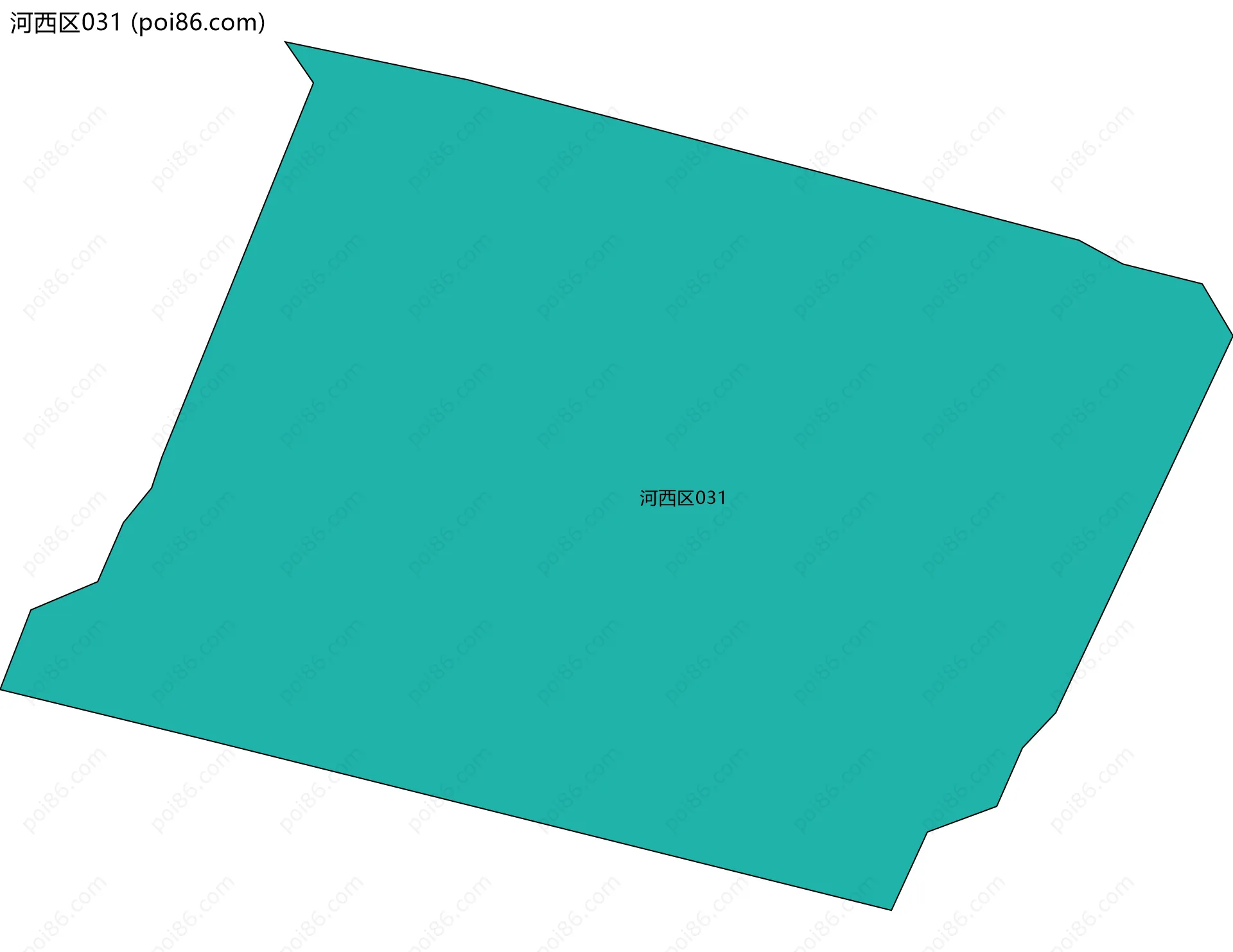 河西区031边界地图