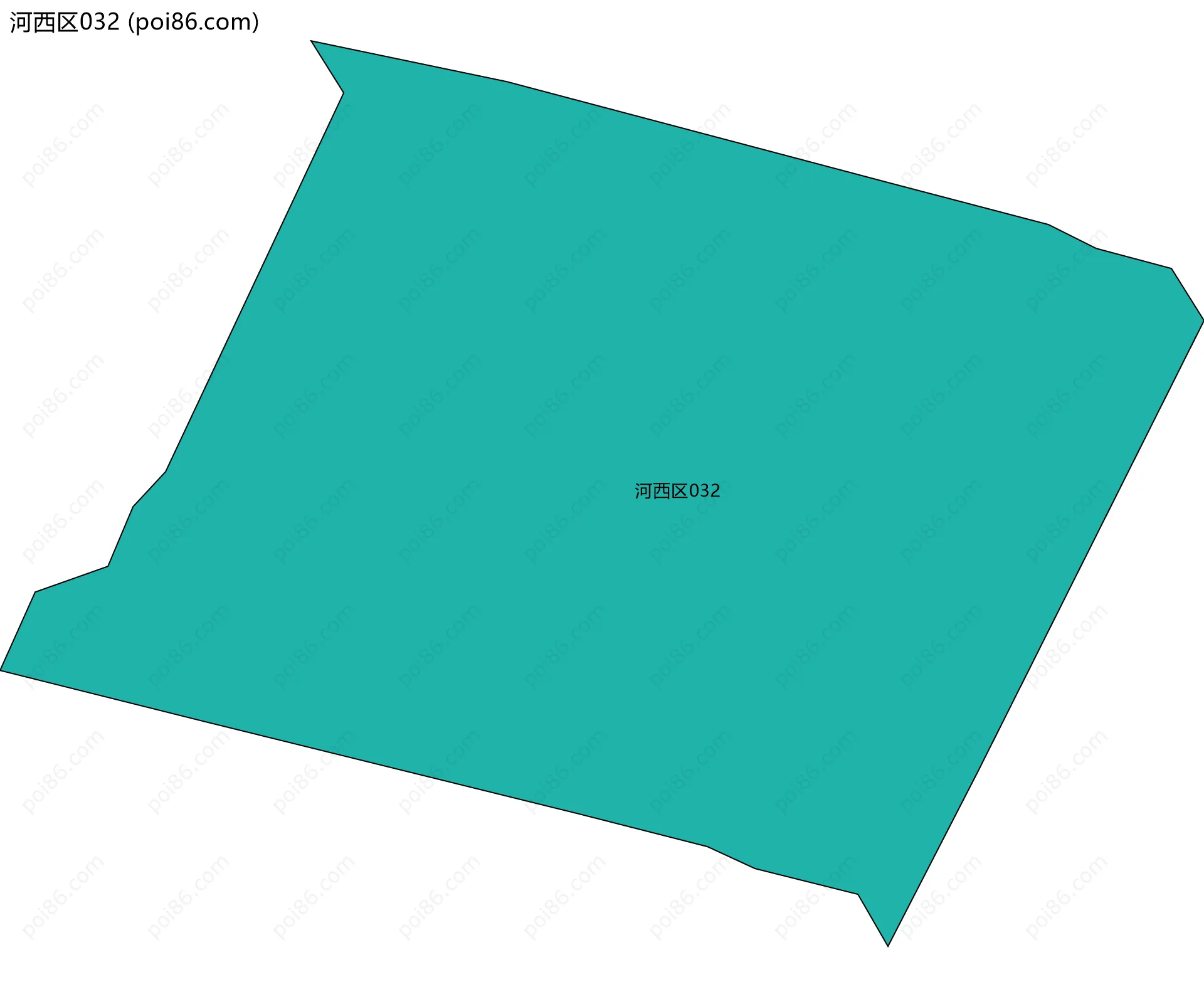 河西区032边界地图