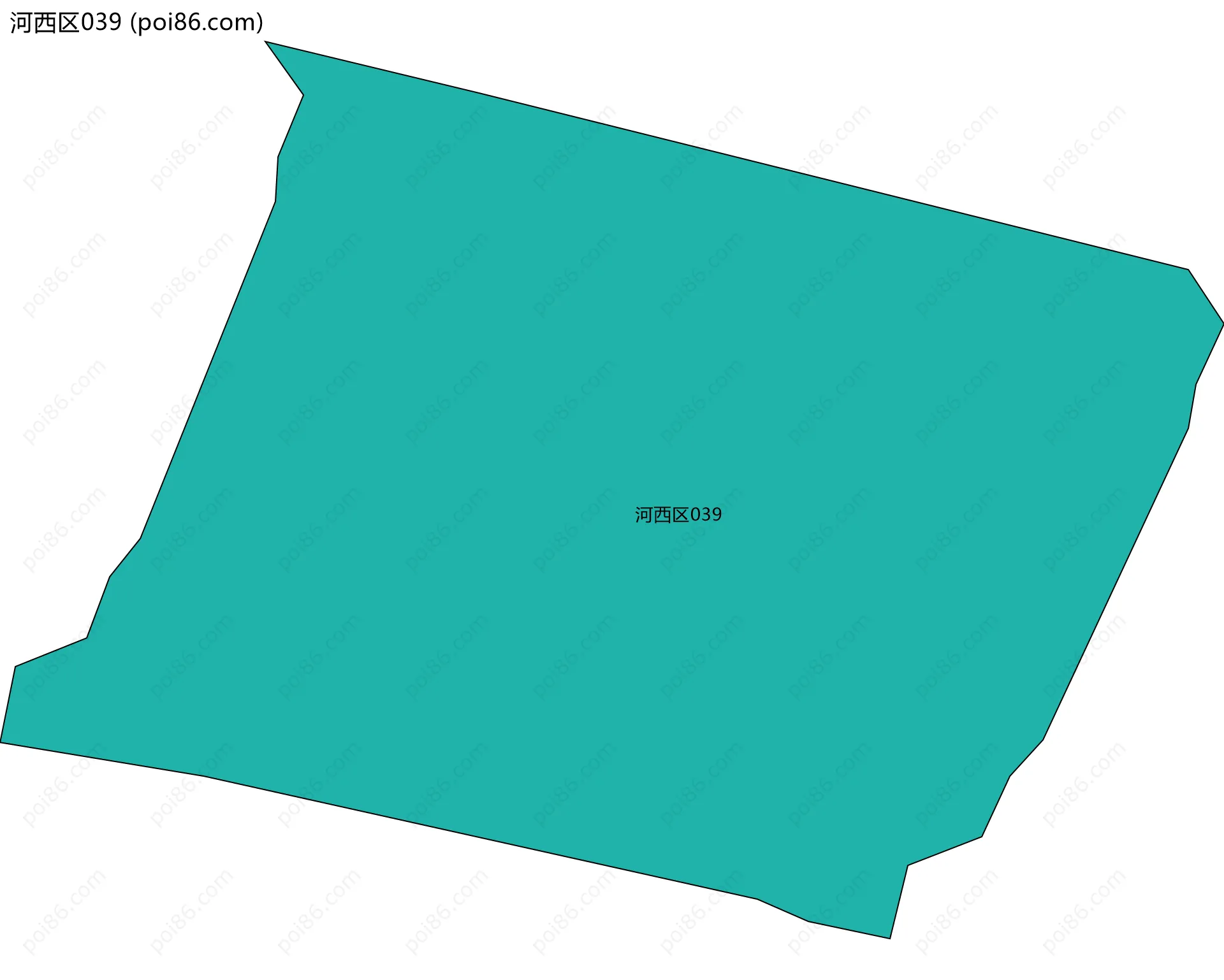 河西区039边界地图