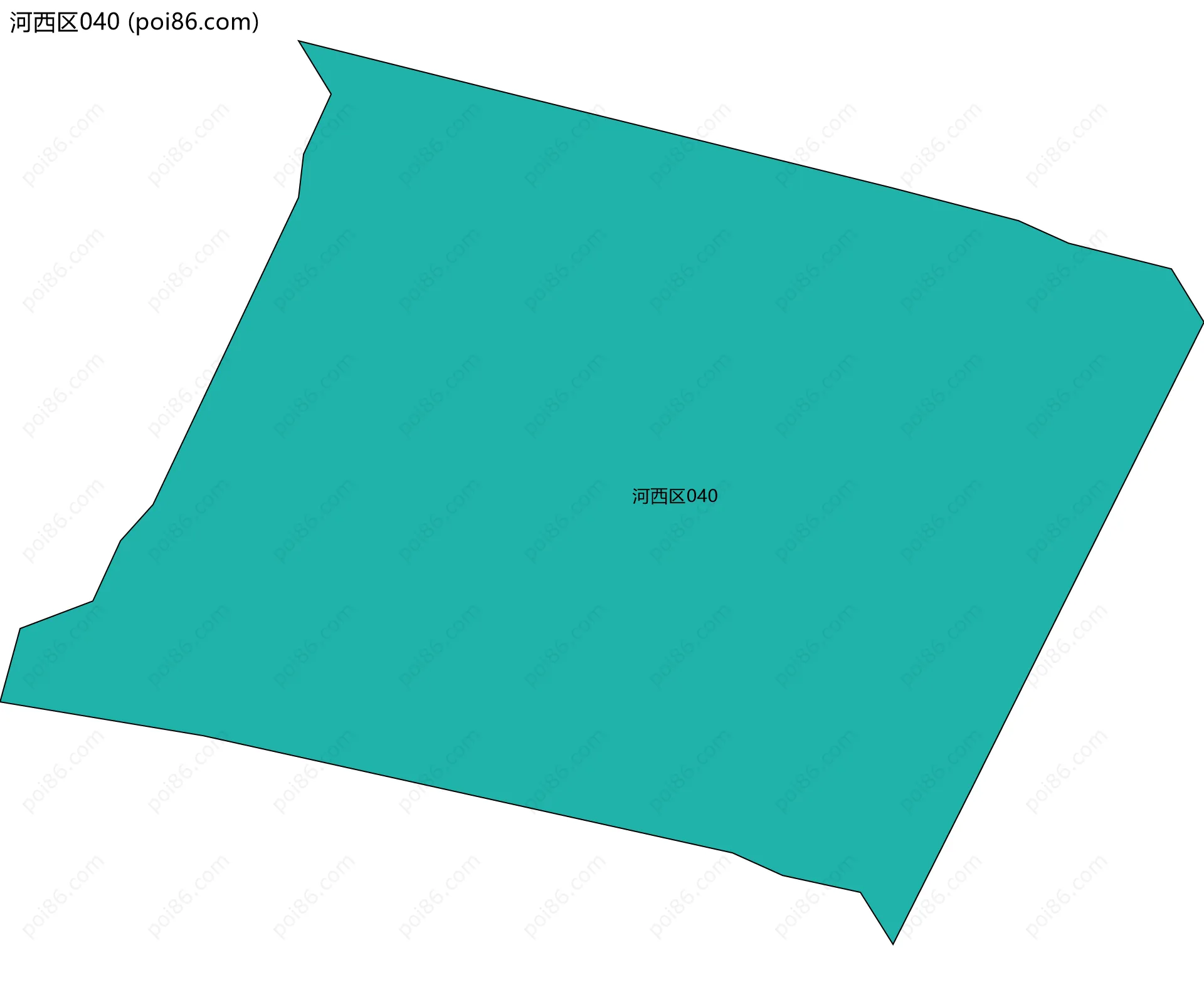 河西区040边界地图
