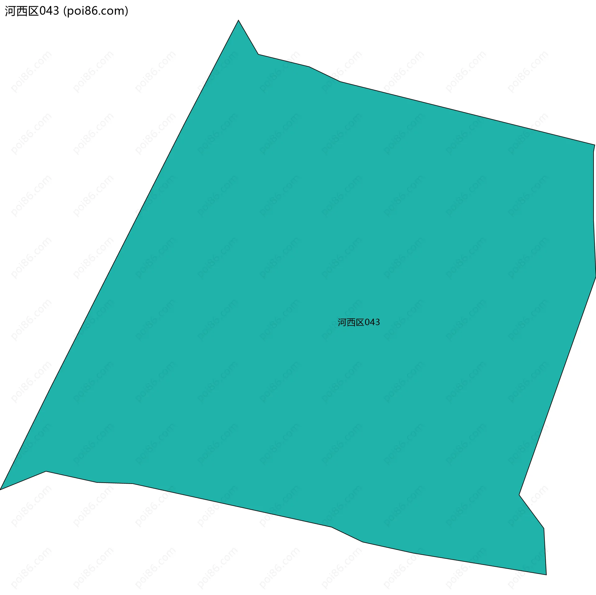 河西区043边界地图