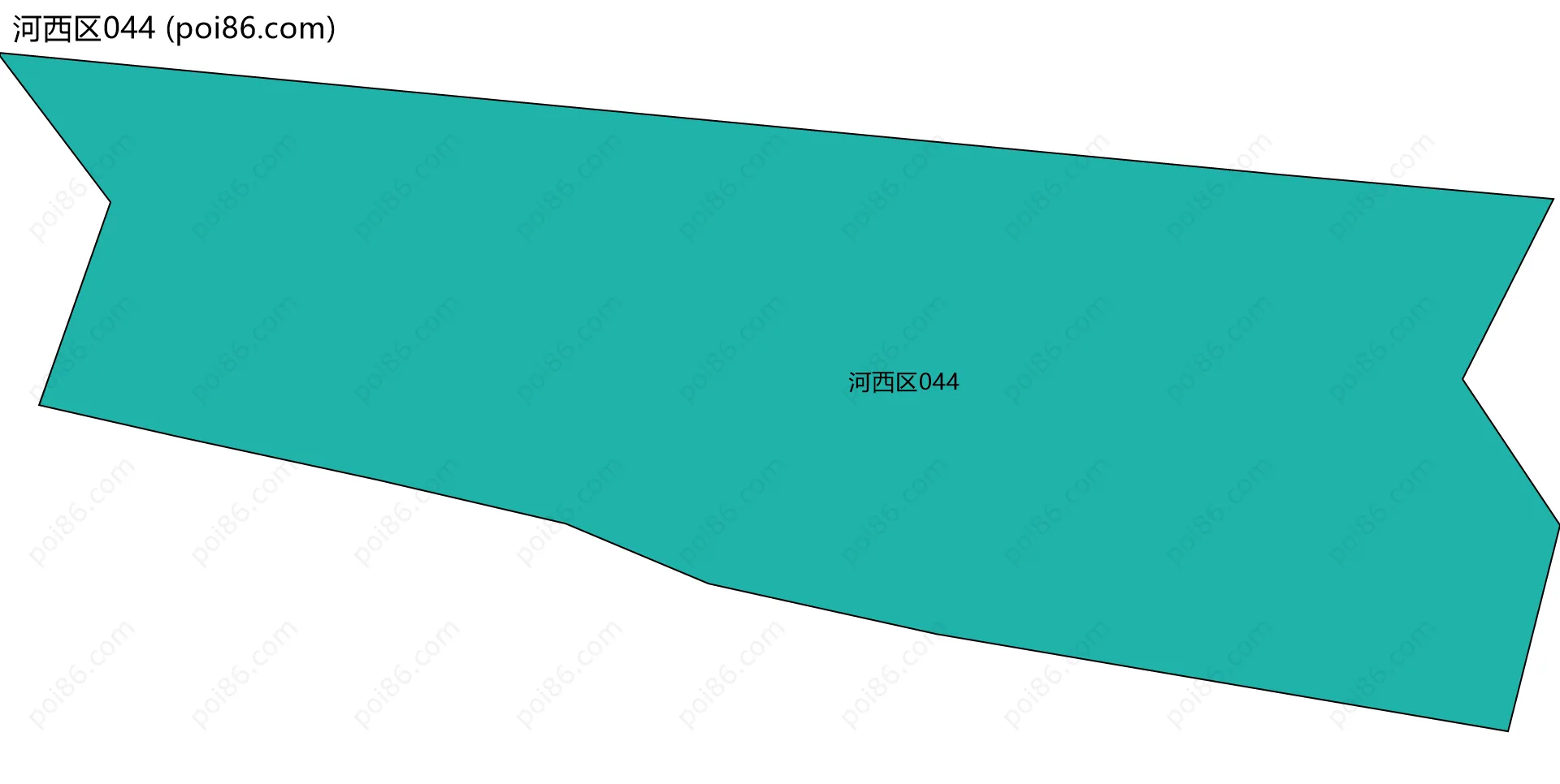 河西区044边界地图