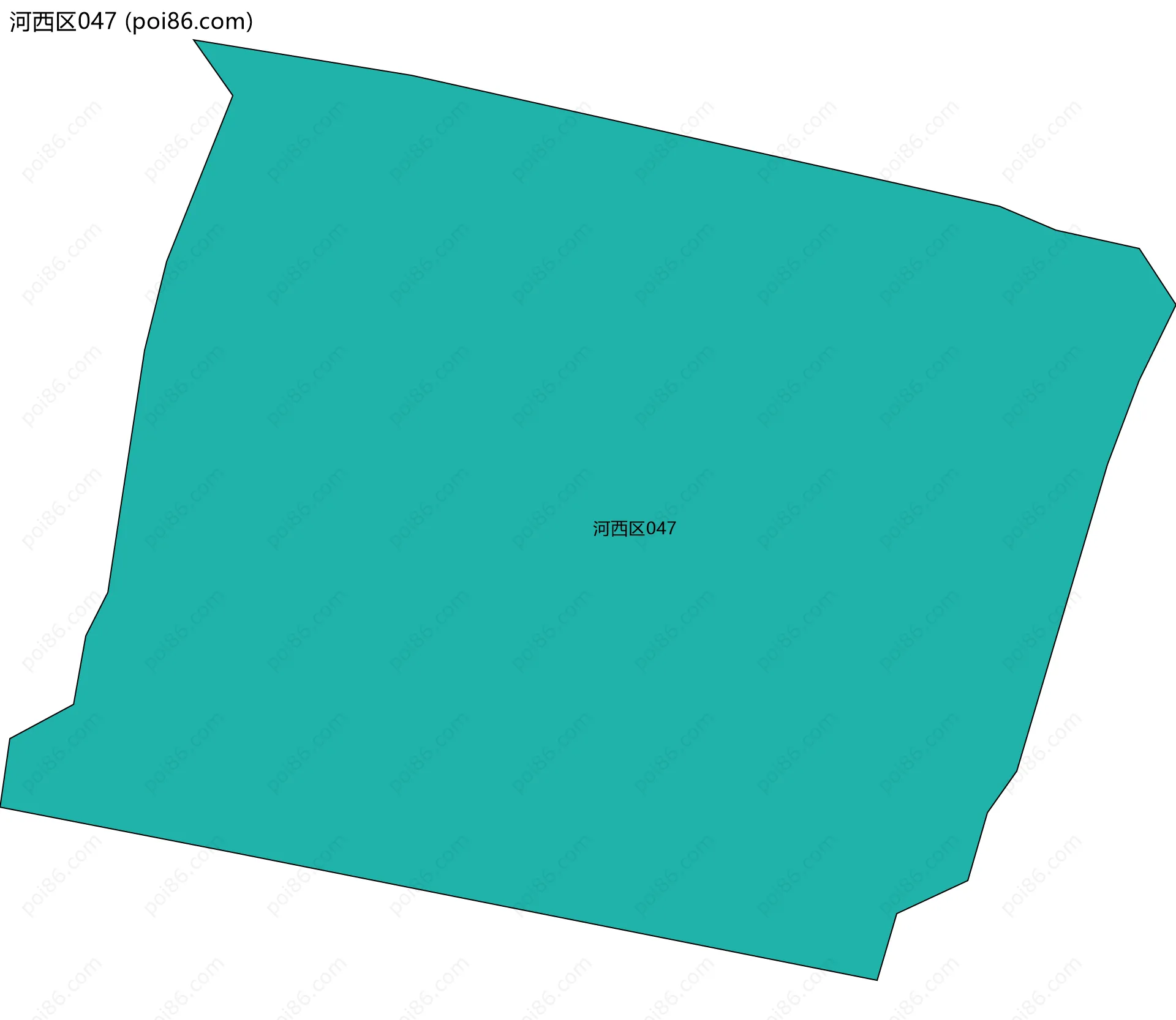 河西区047边界地图