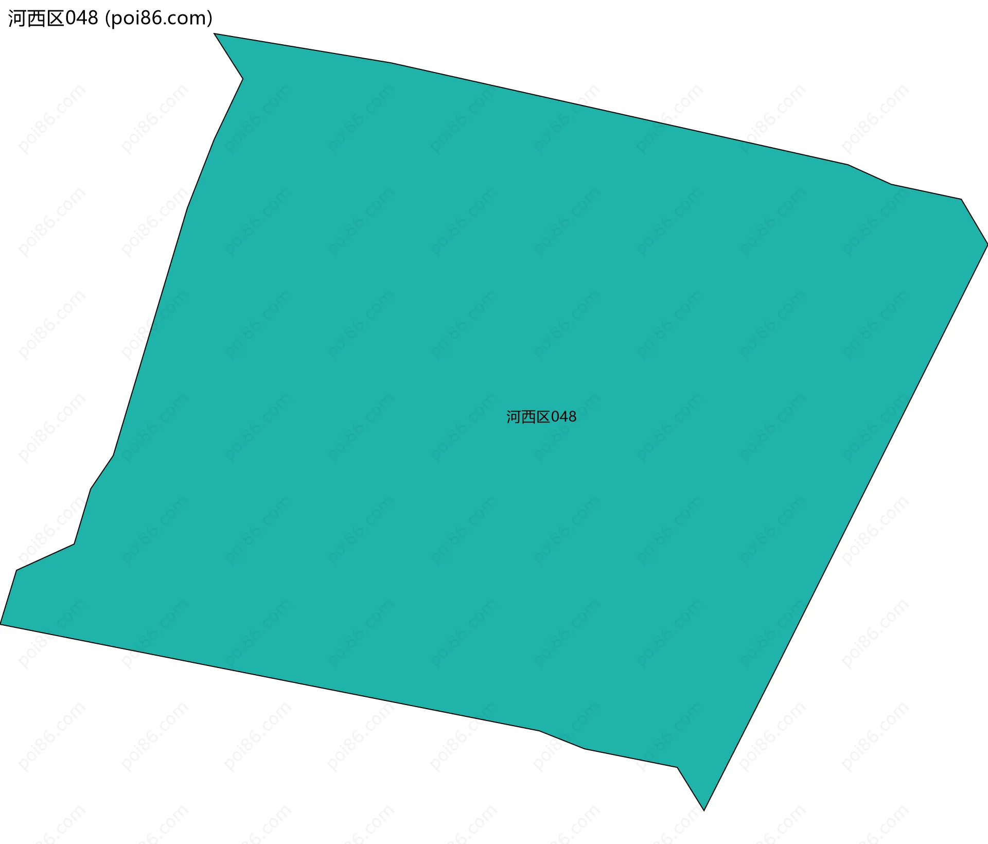 河西区048边界地图