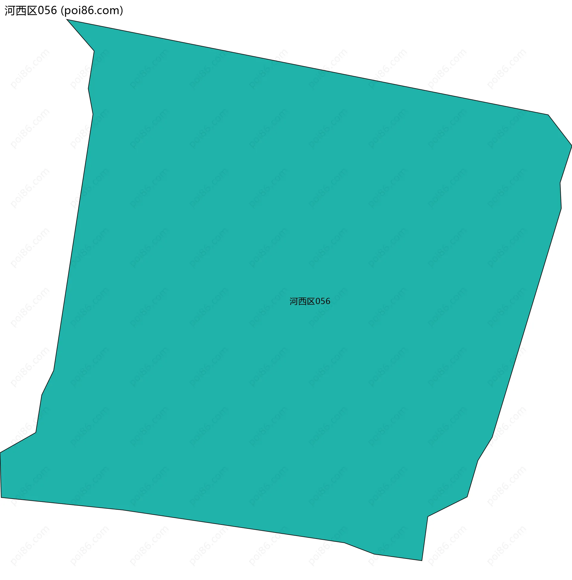 河西区056边界地图