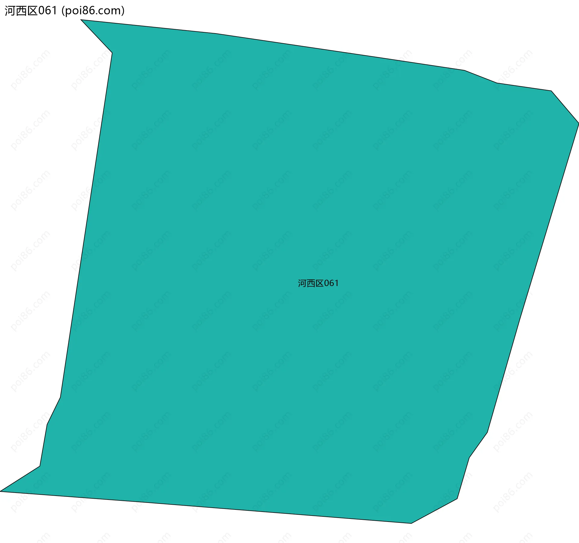 河西区061边界地图