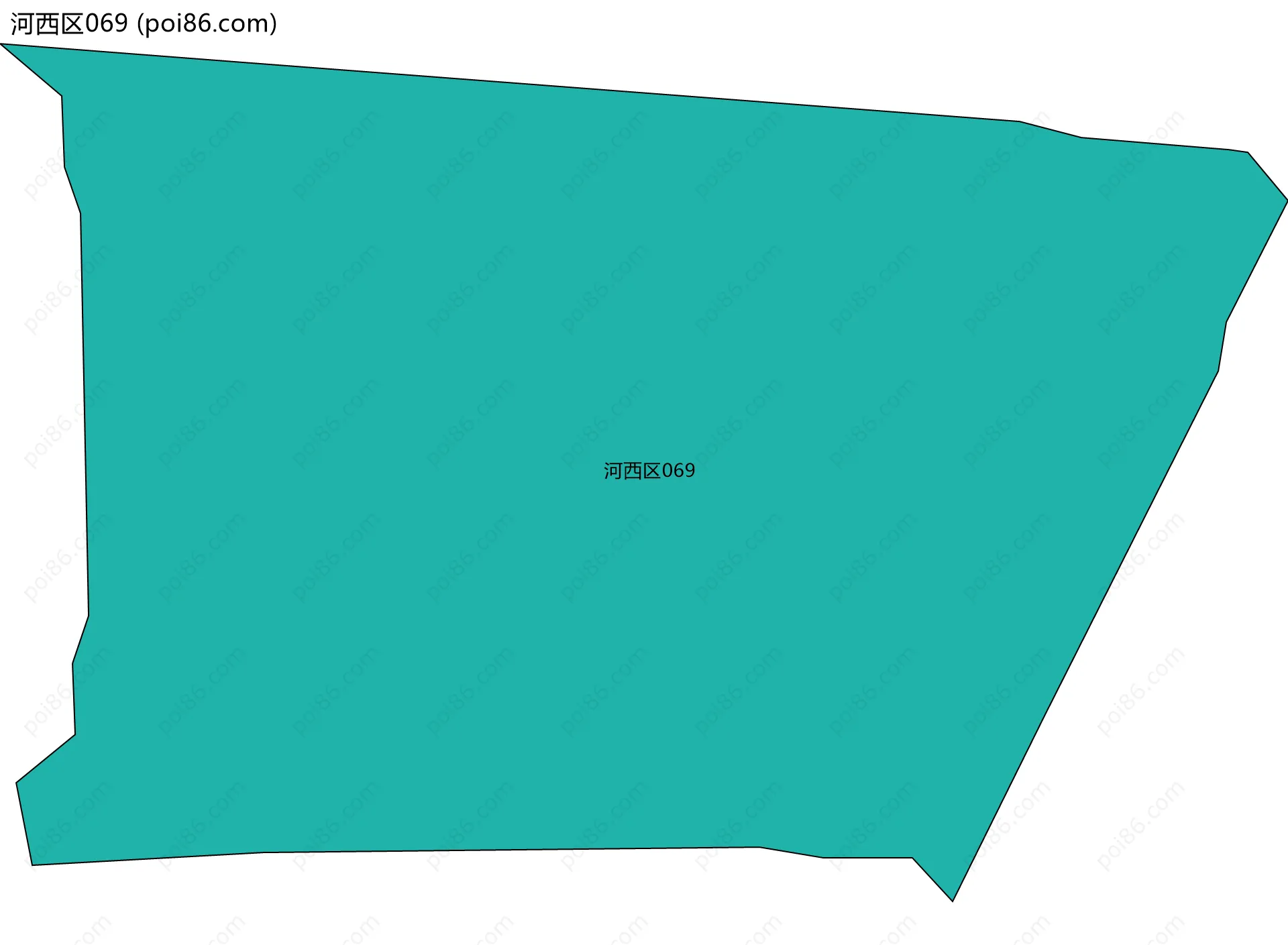 河西区069边界地图