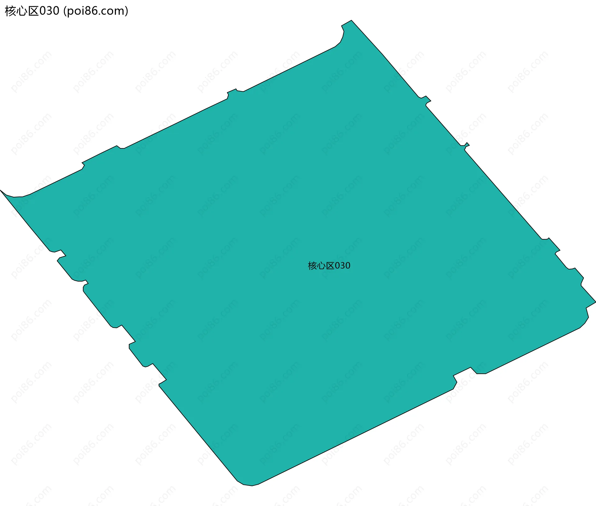 核心区030边界地图