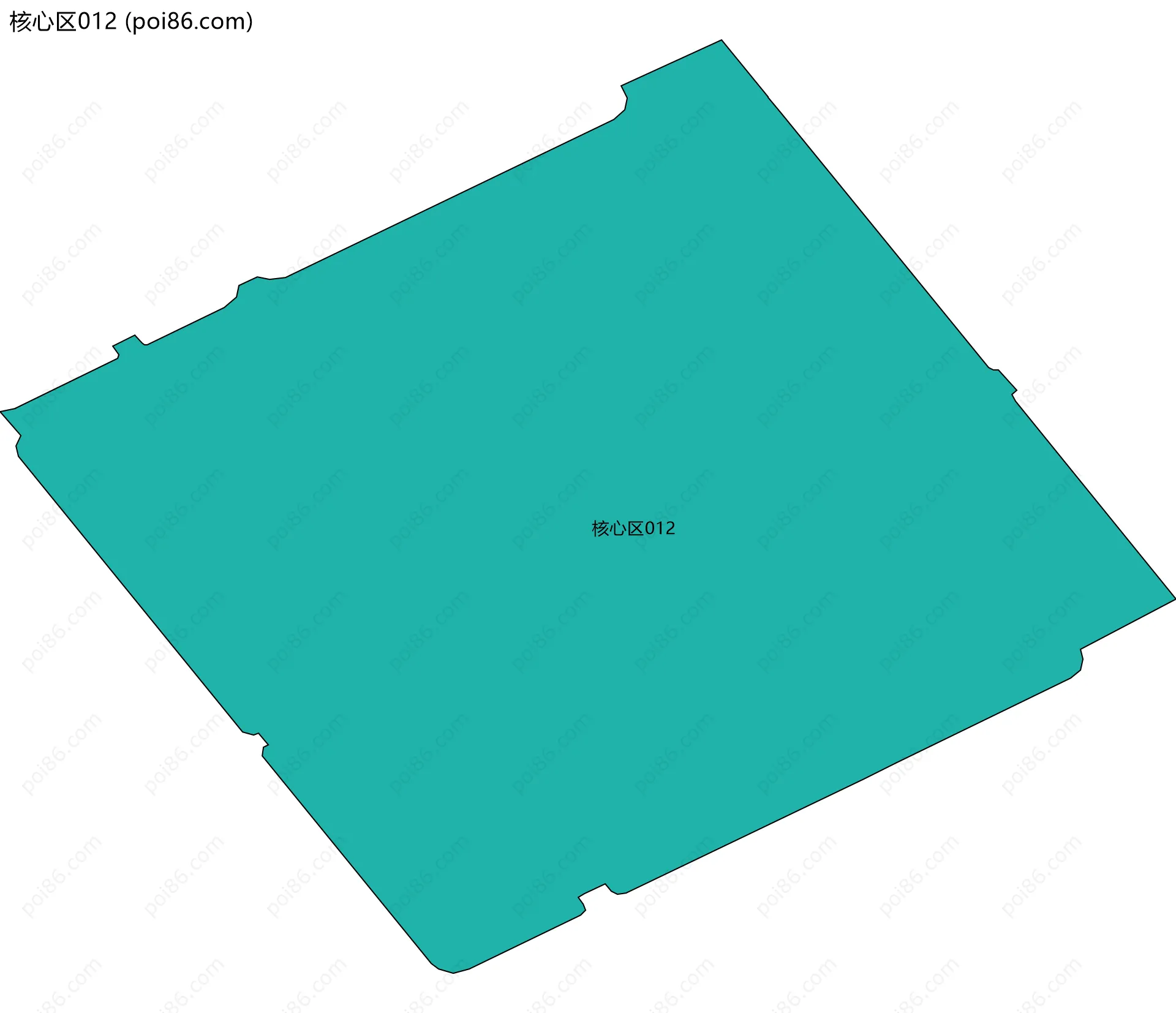 核心区012边界地图