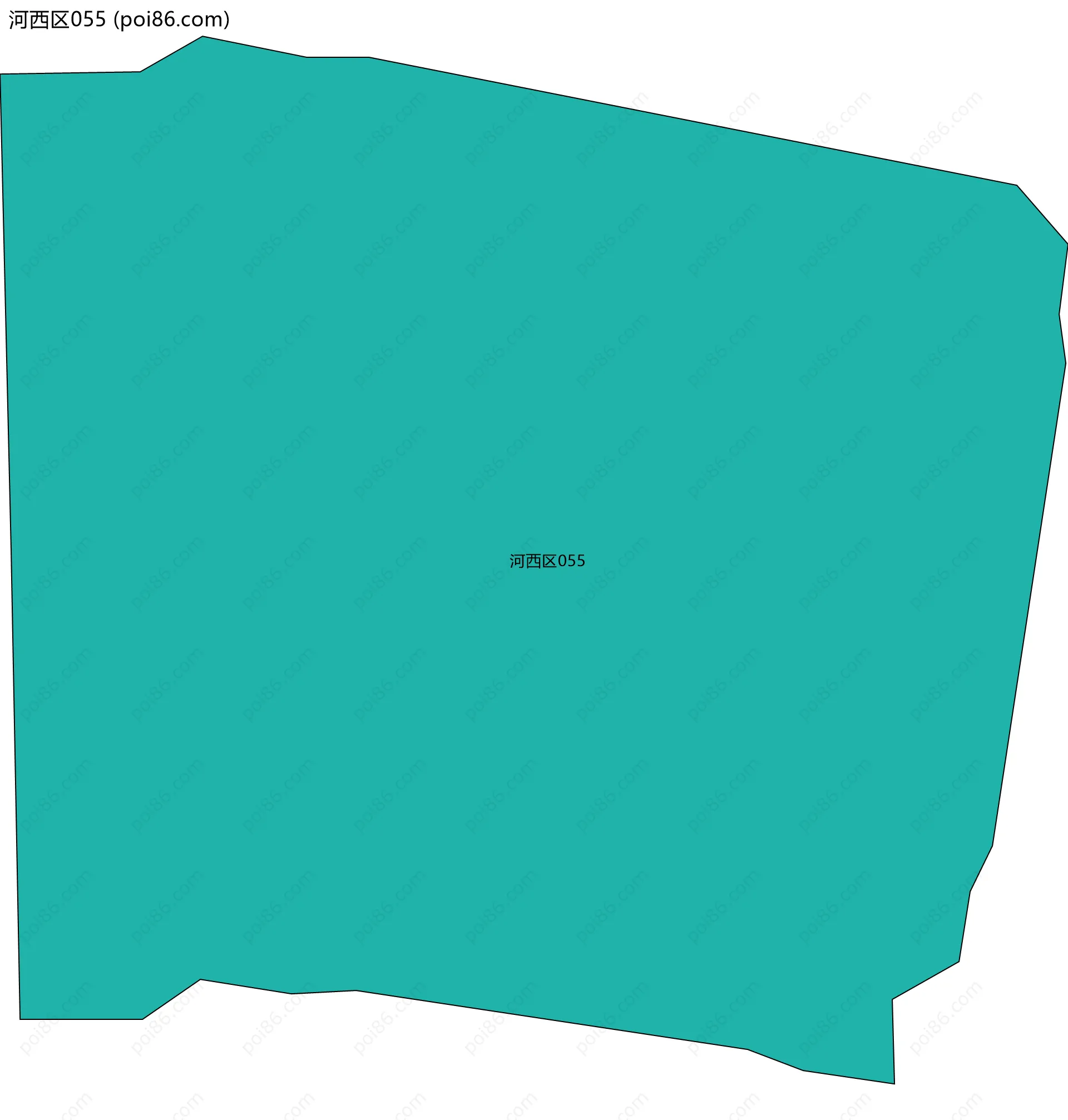 河西区055边界地图