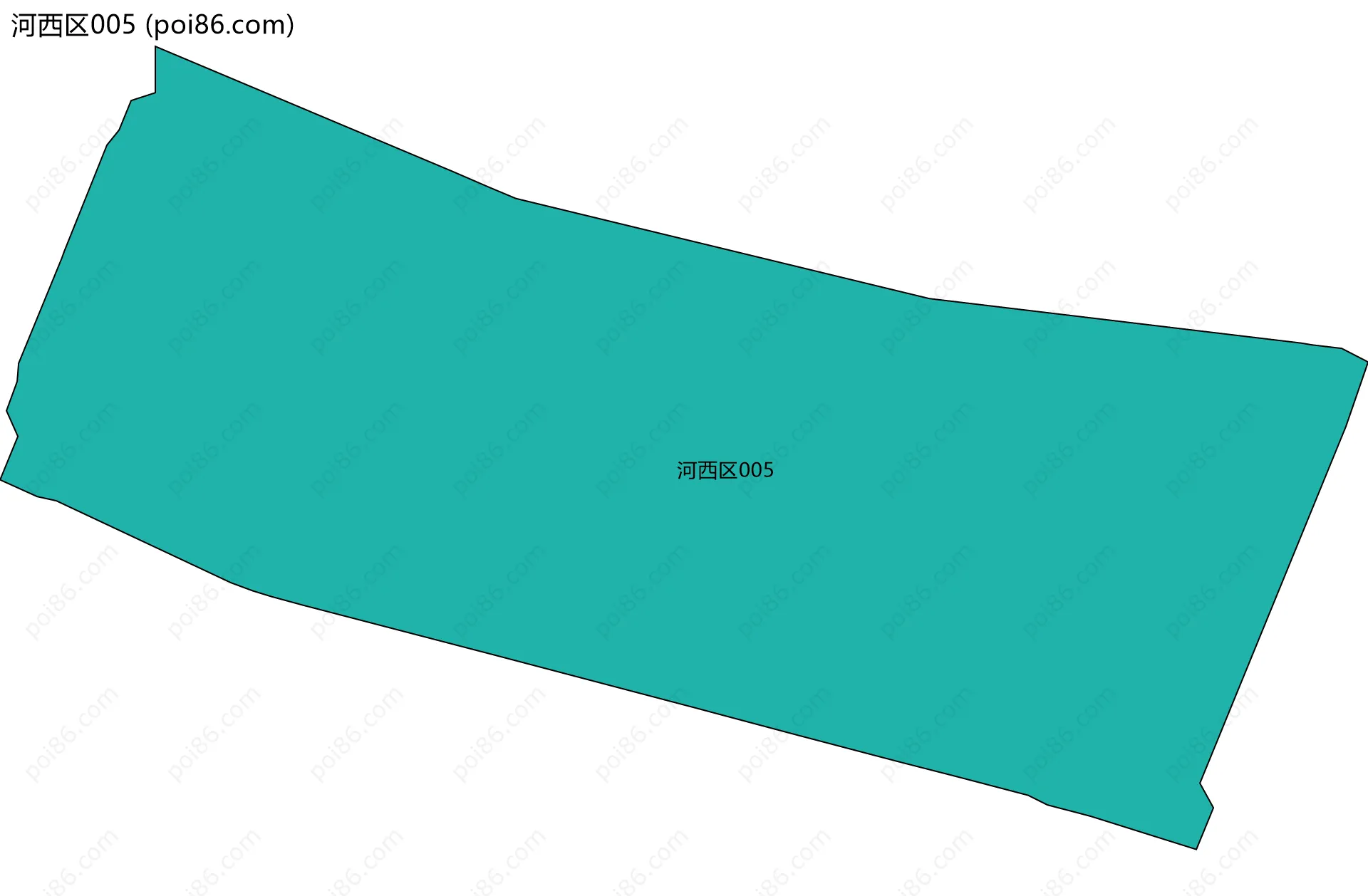 河西区005边界地图