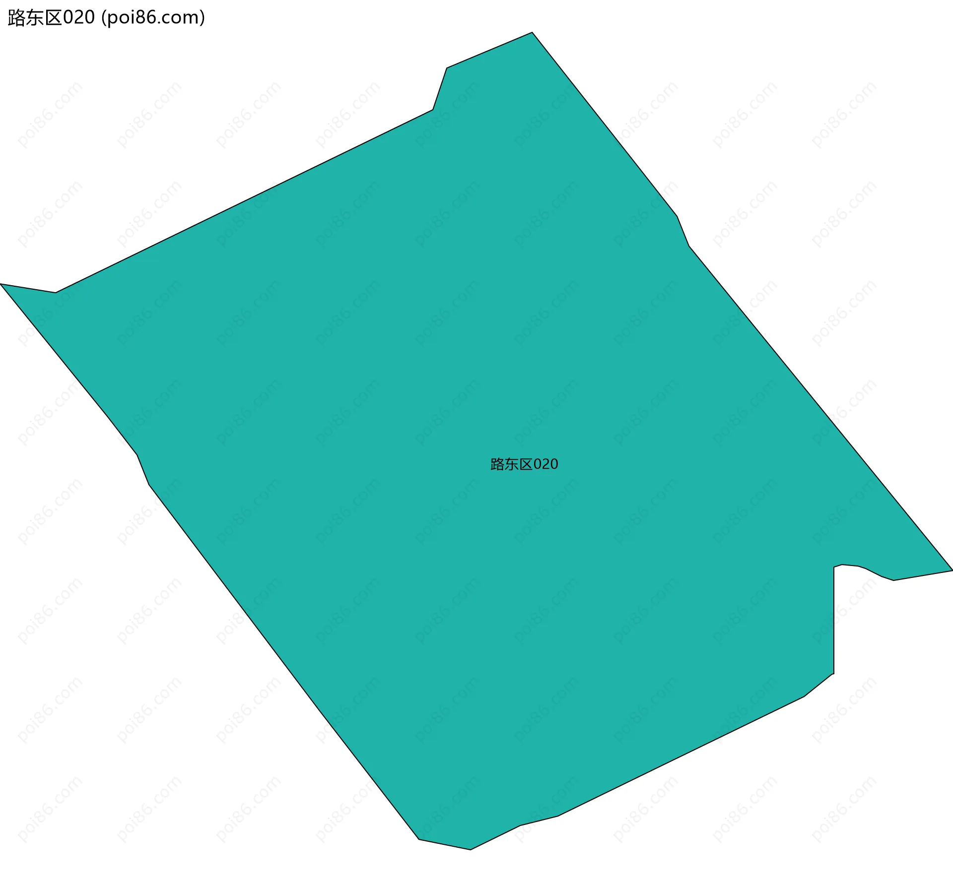 路东区020边界地图