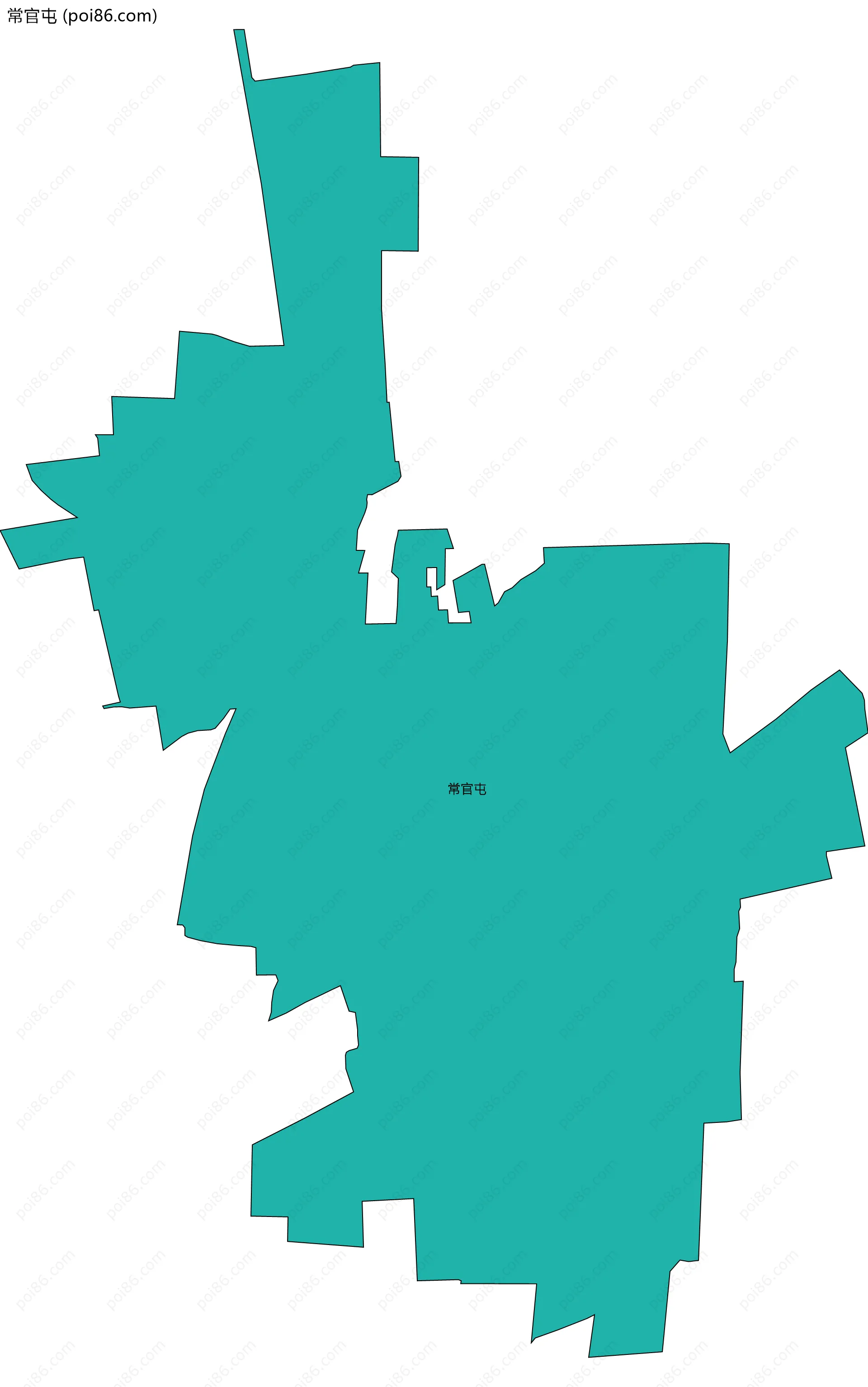 常官屯边界地图