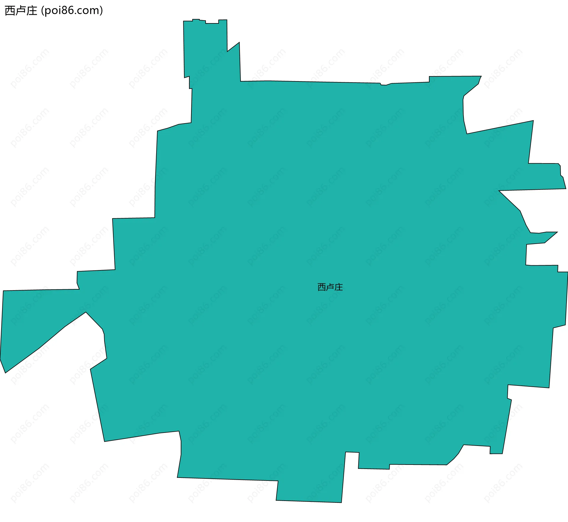 西卢庄边界地图