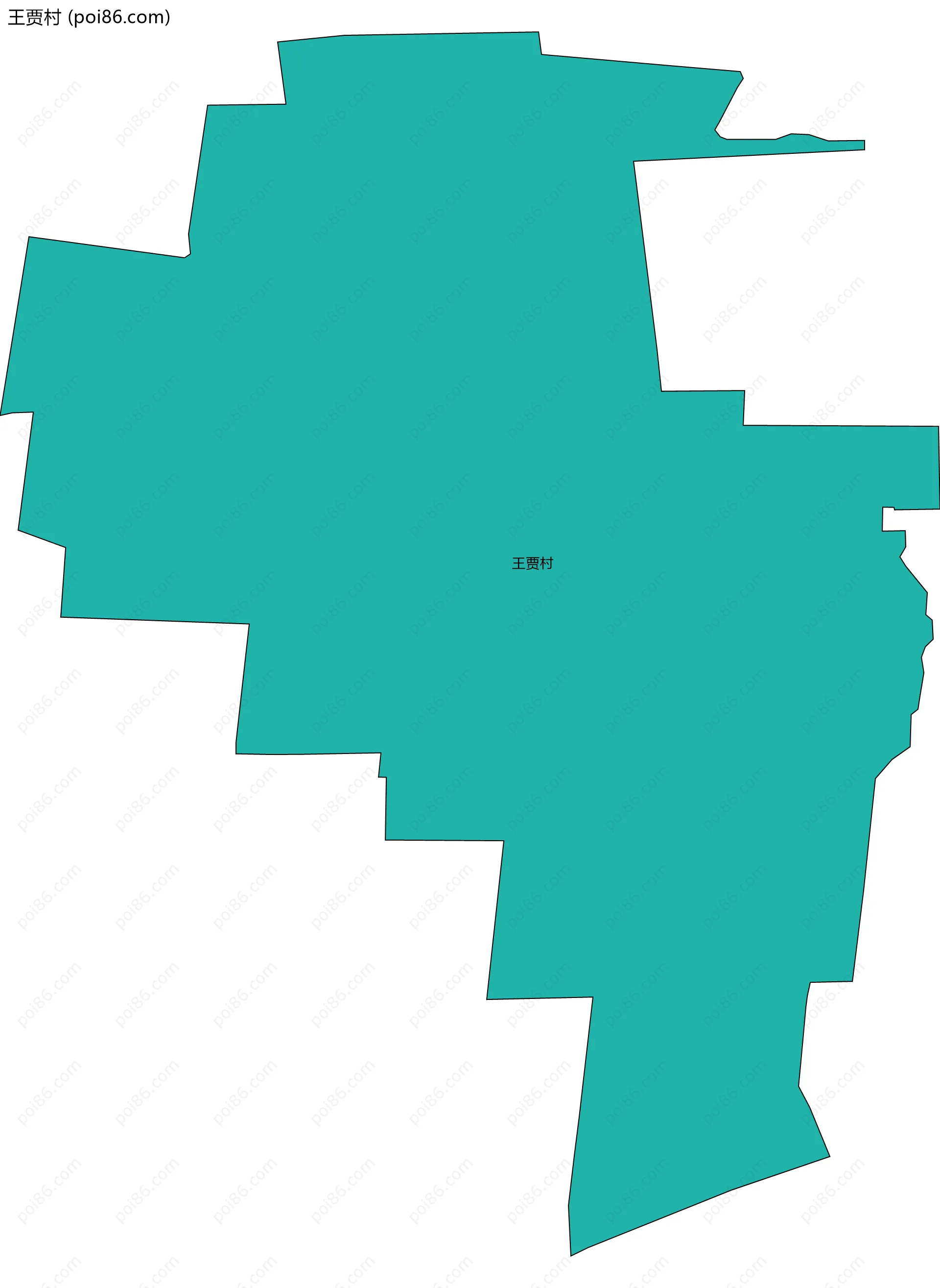 王贾村边界地图