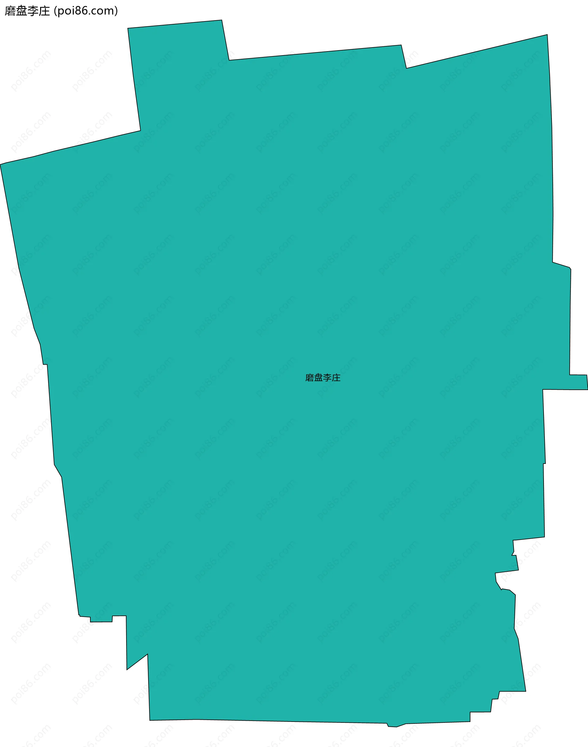 磨盘李庄边界地图