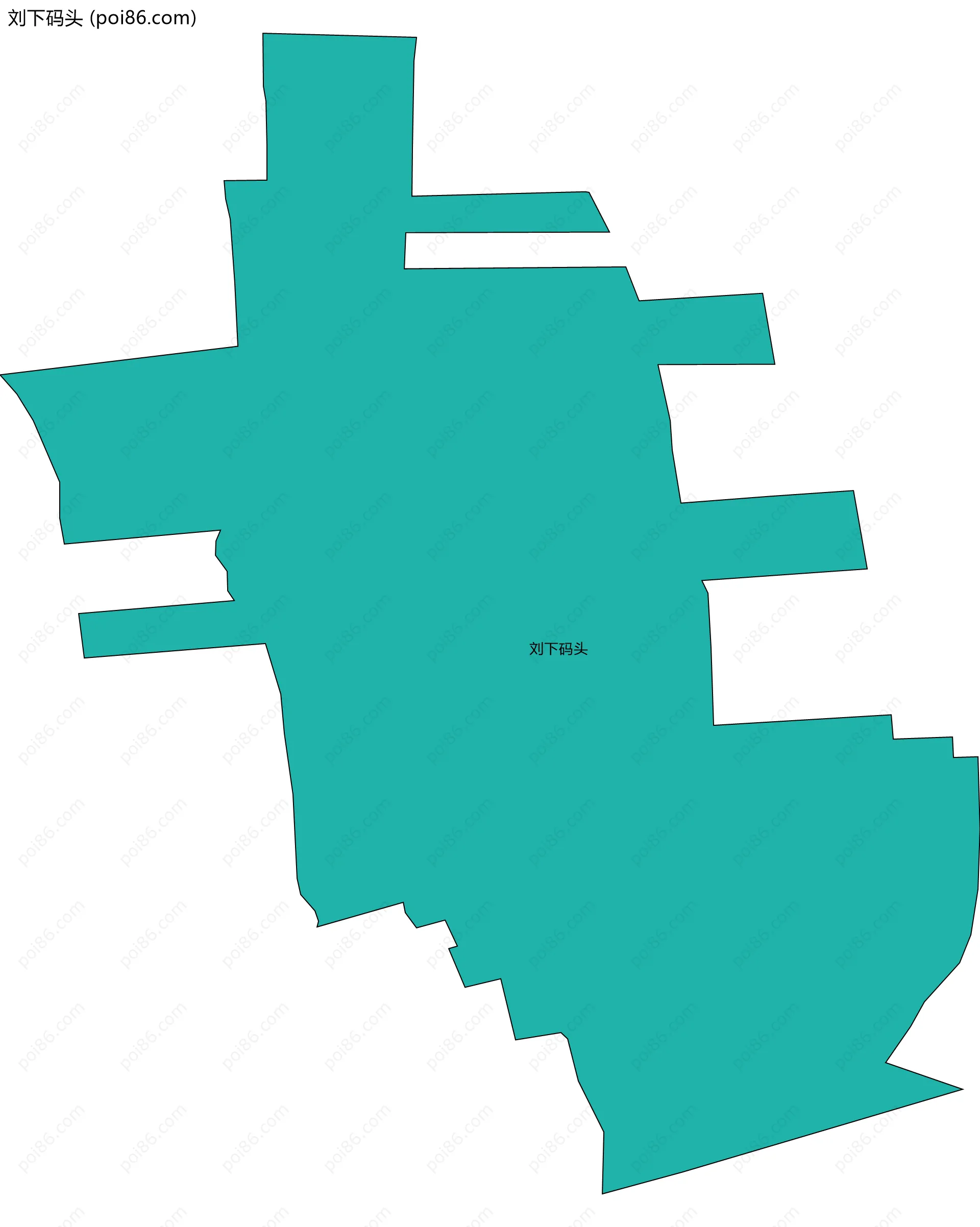 刘下码头边界地图