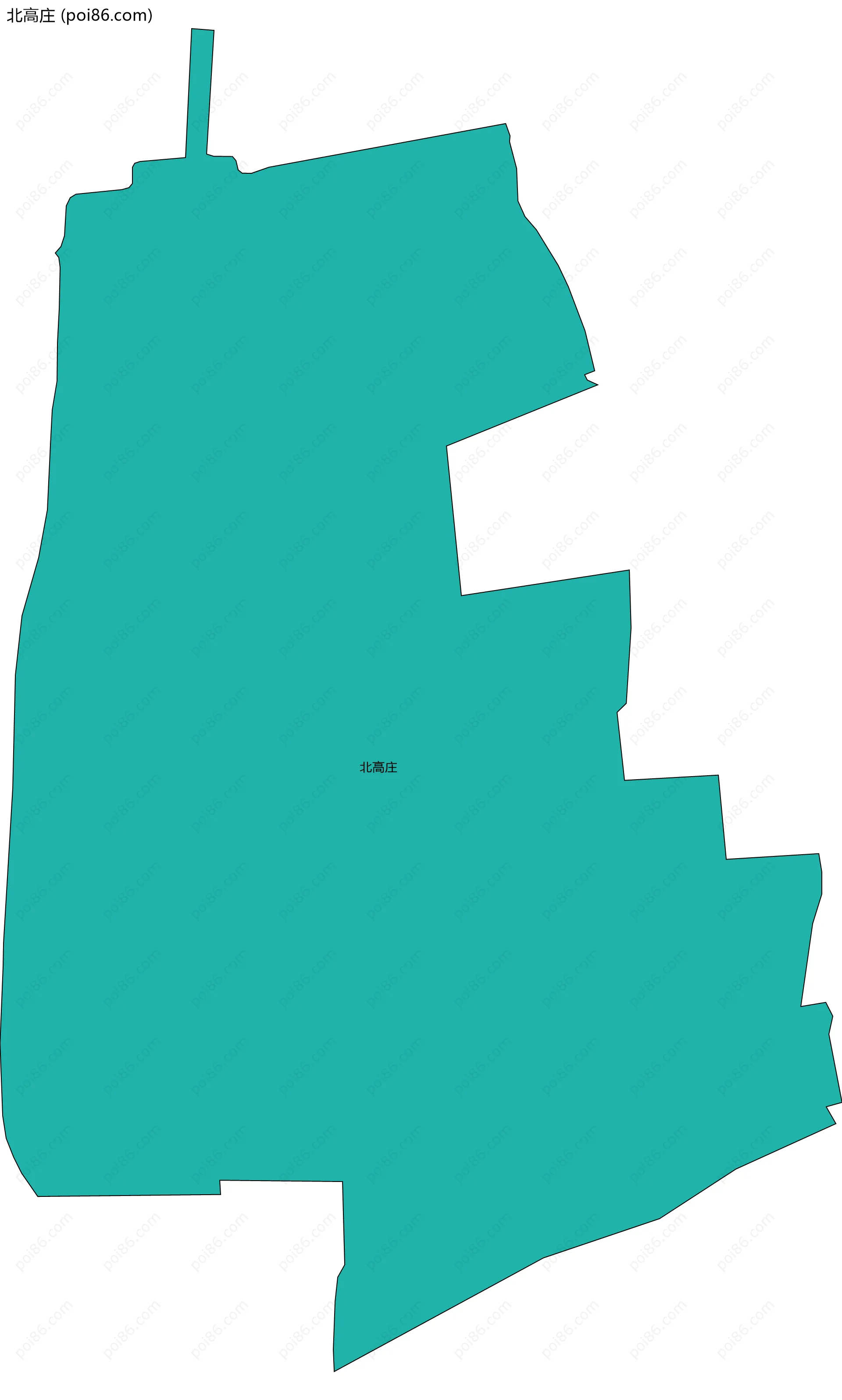 北高庄边界地图