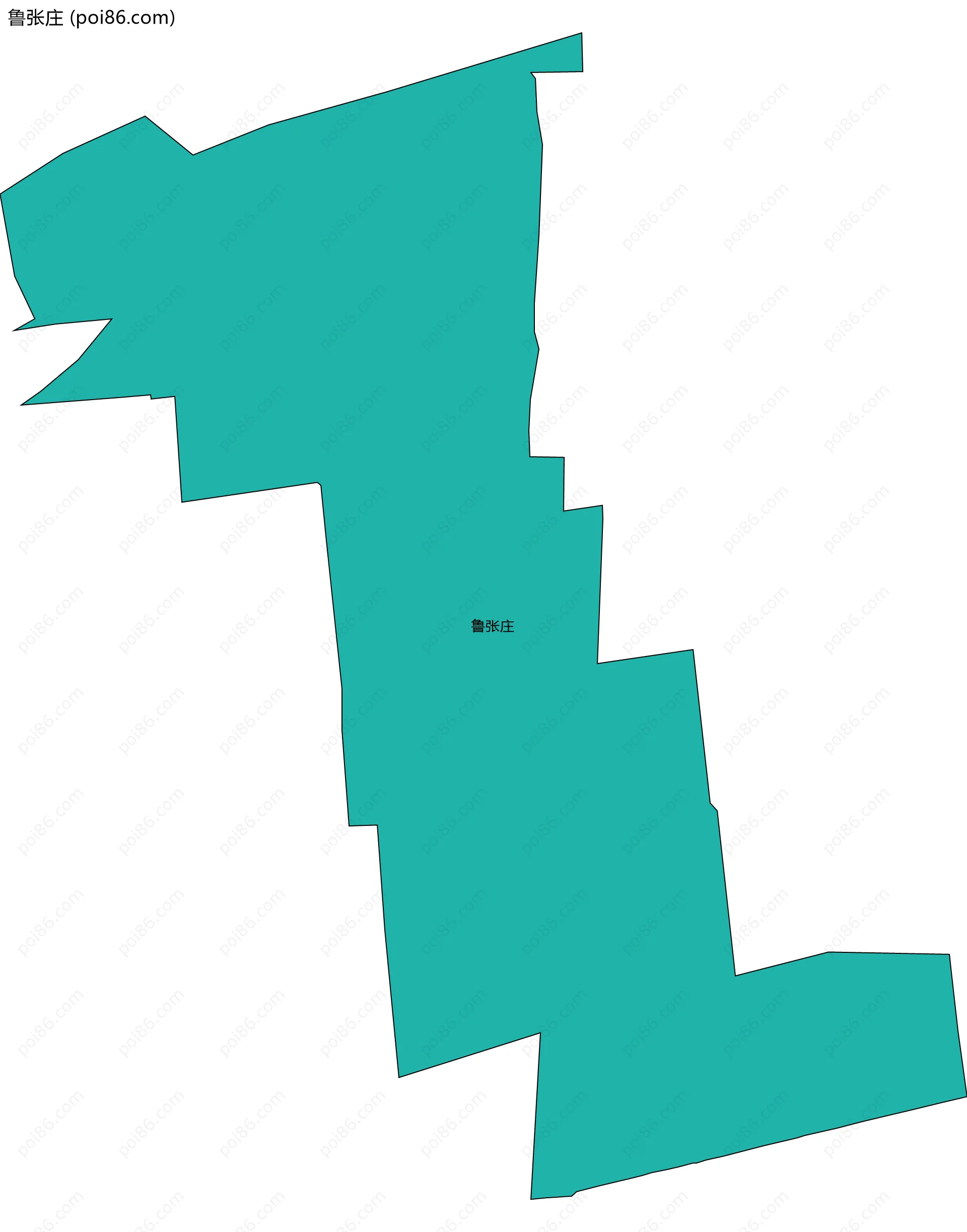 鲁张庄边界地图