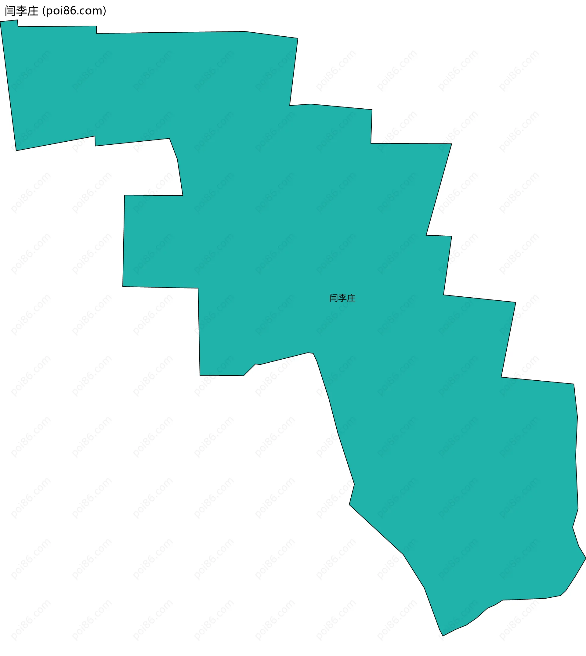 闫李庄边界地图