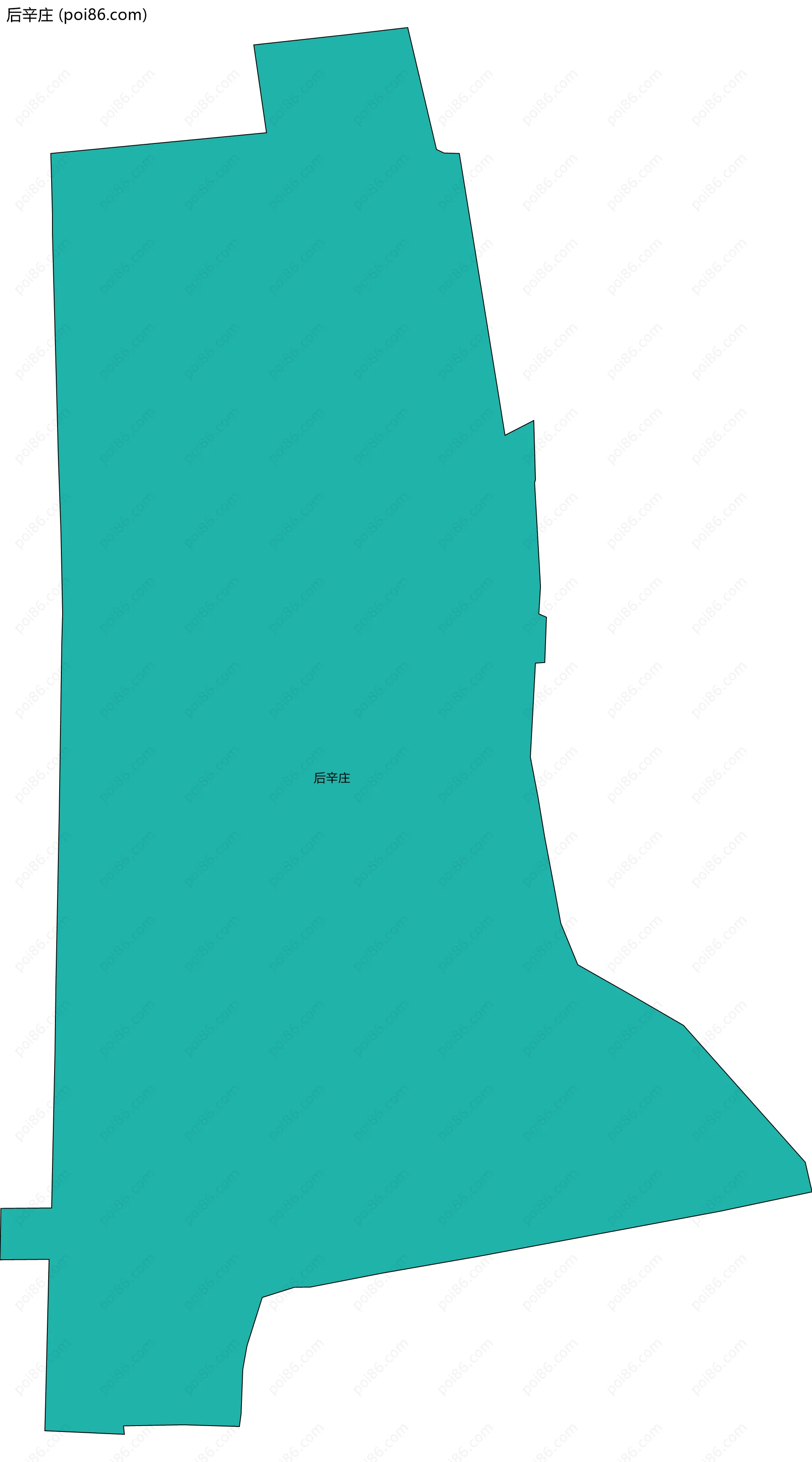 后辛庄边界地图