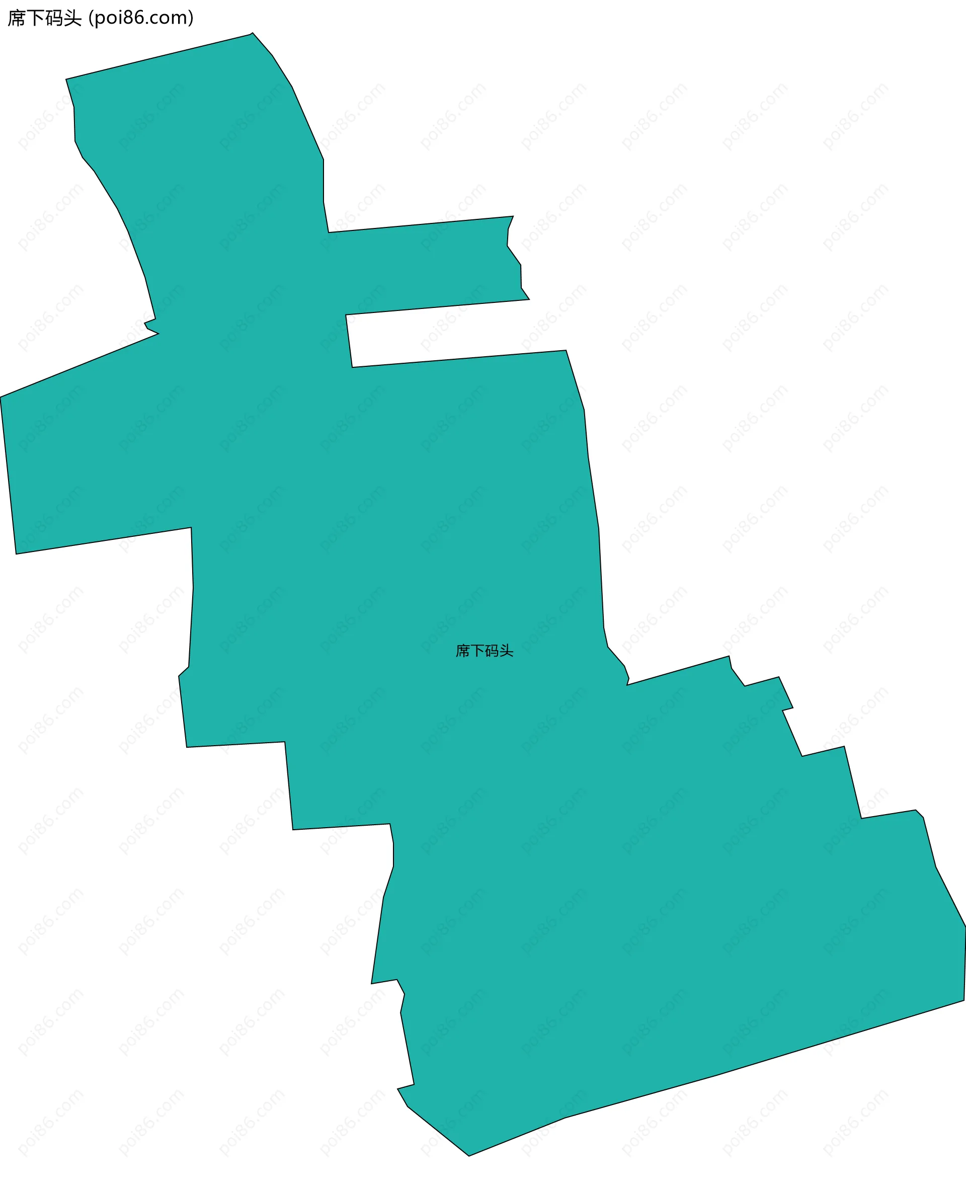 席下码头边界地图