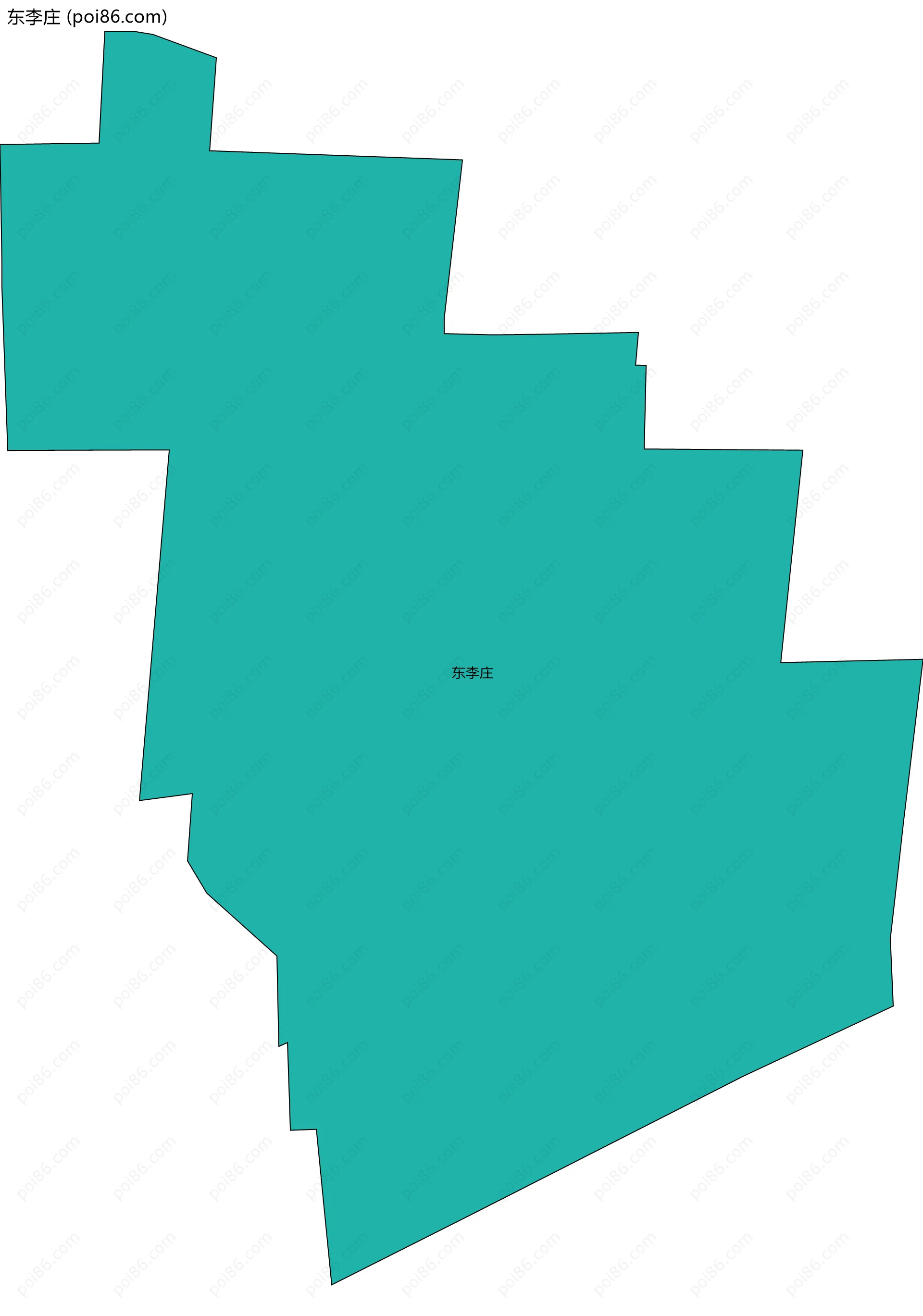 东李庄边界地图