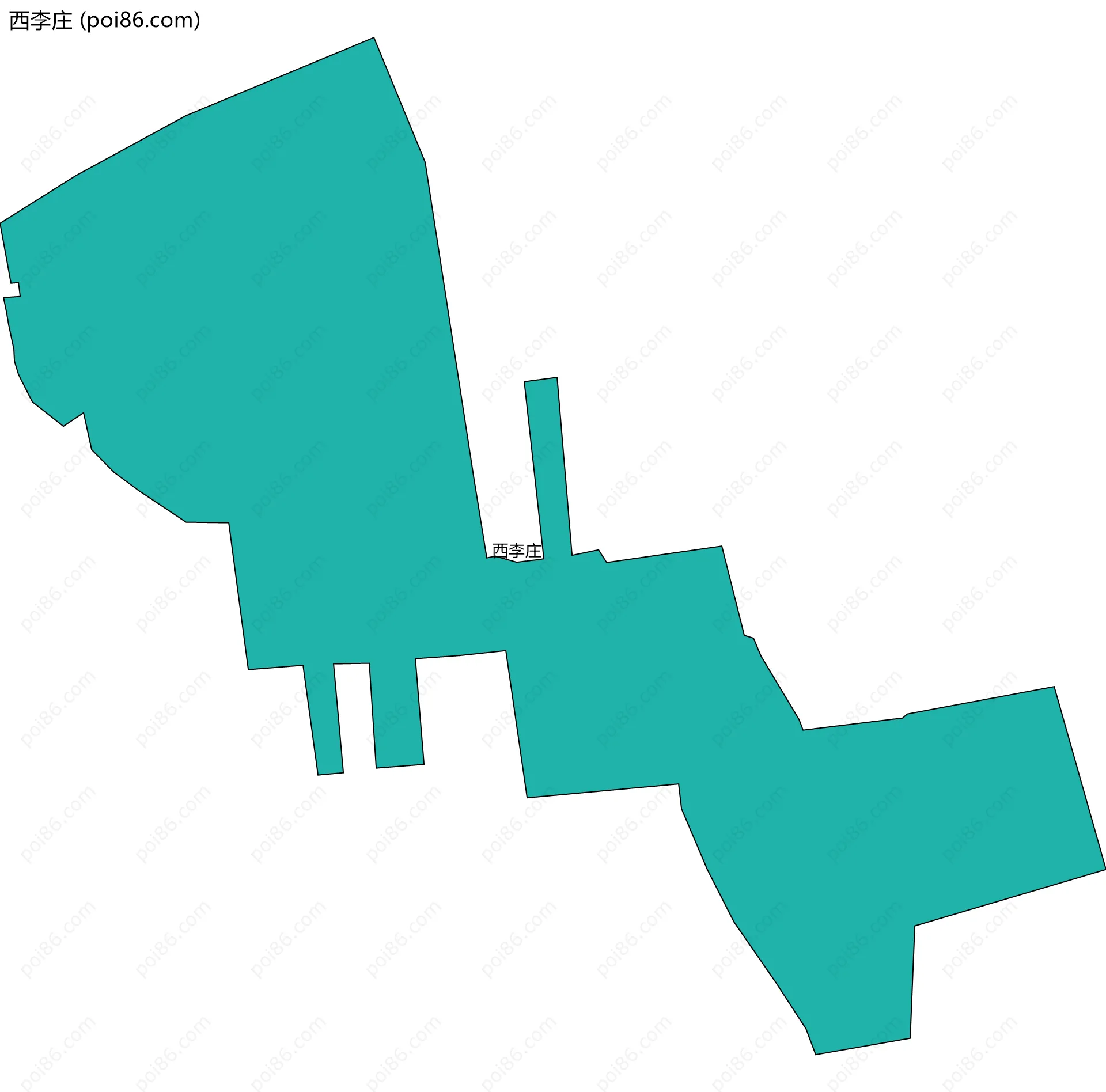 西李庄边界地图