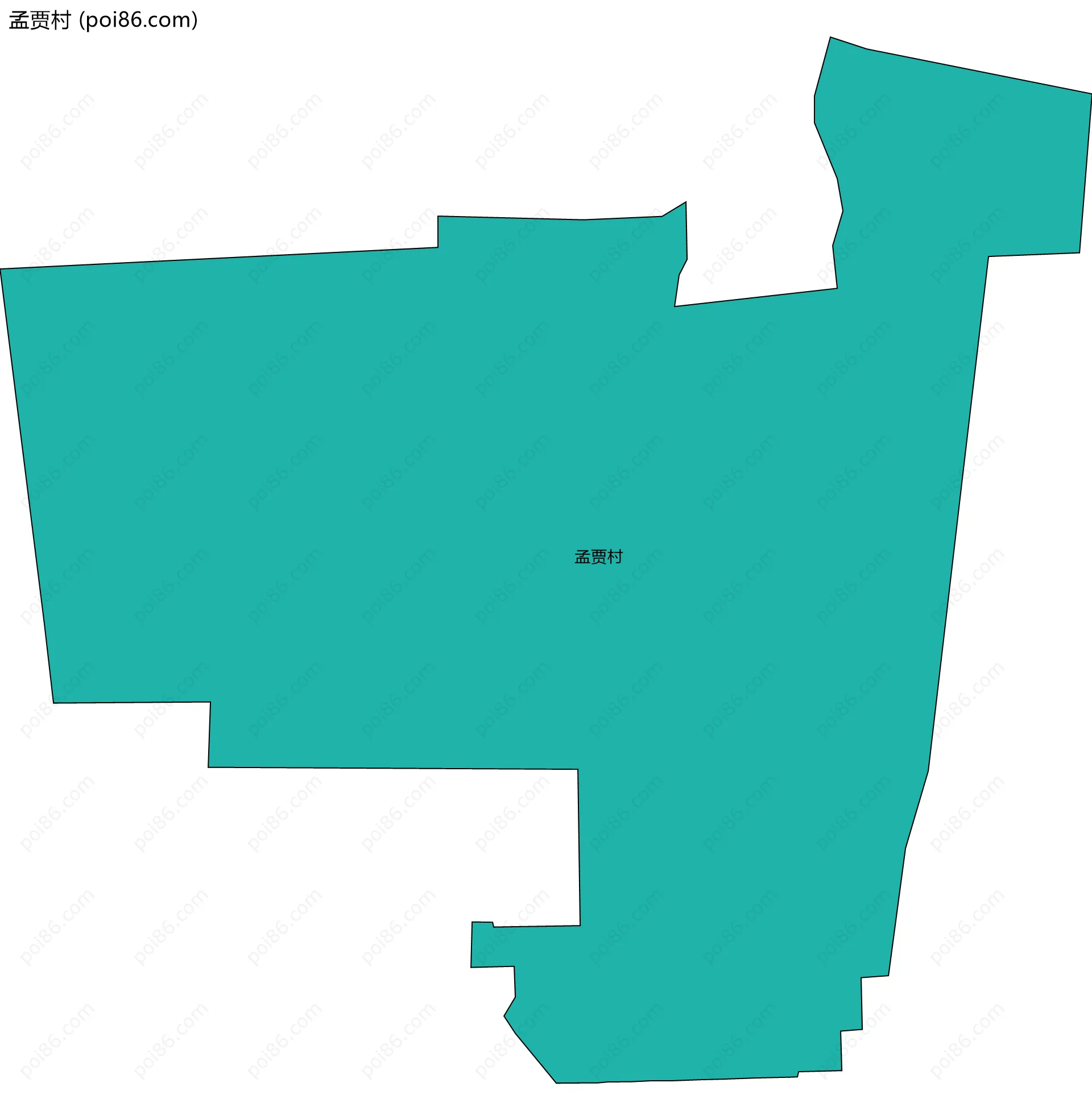 孟贾村边界地图
