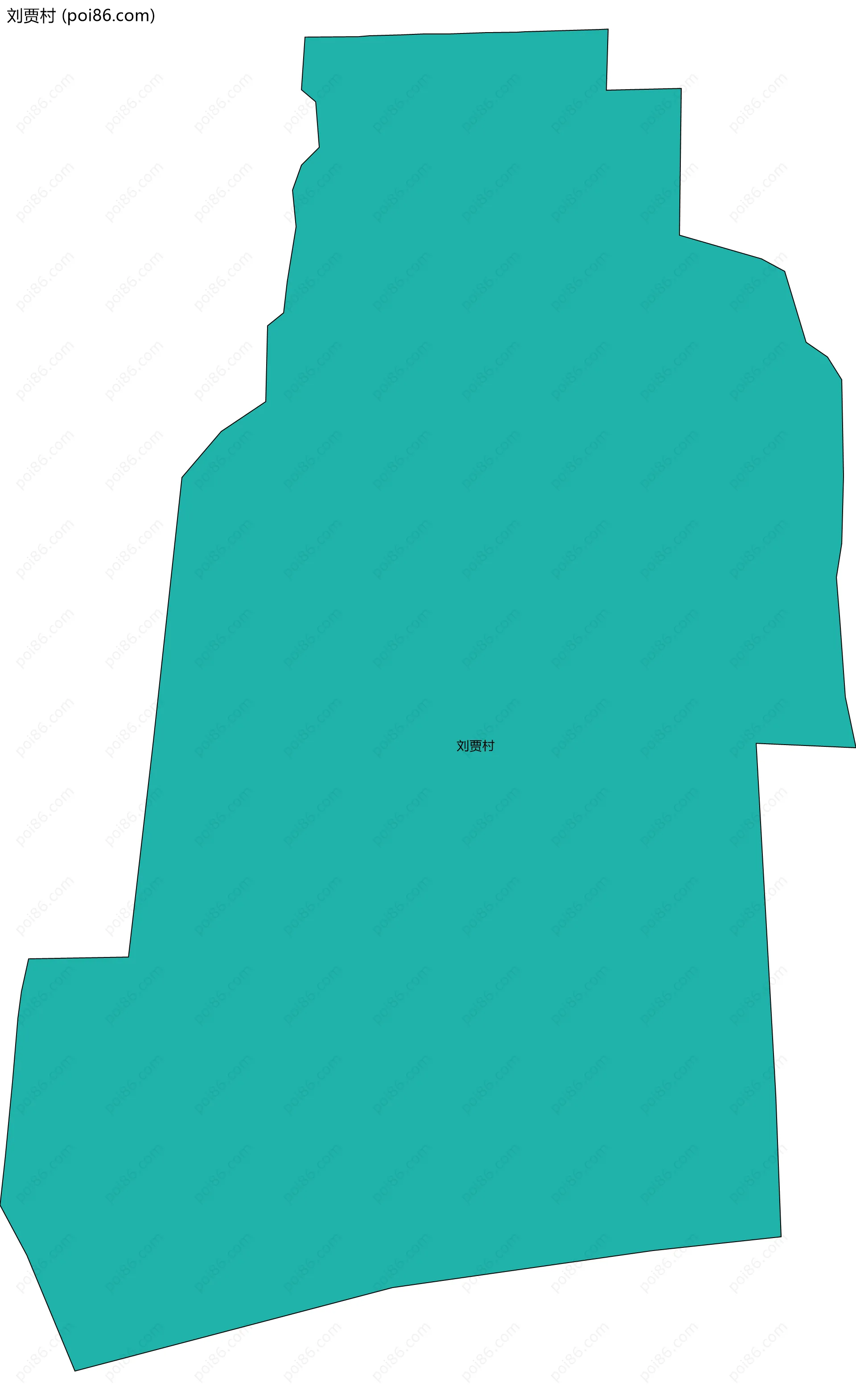 刘贾村边界地图