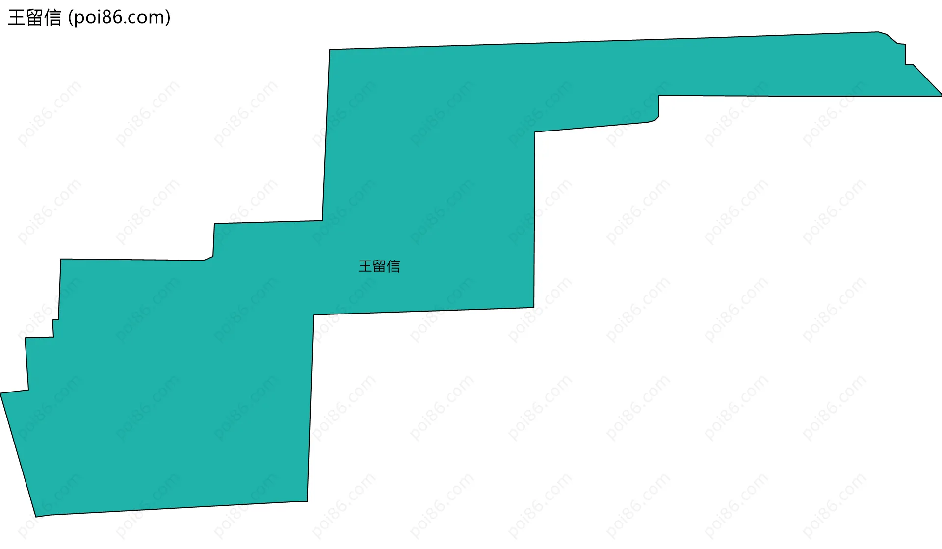 王留信边界地图