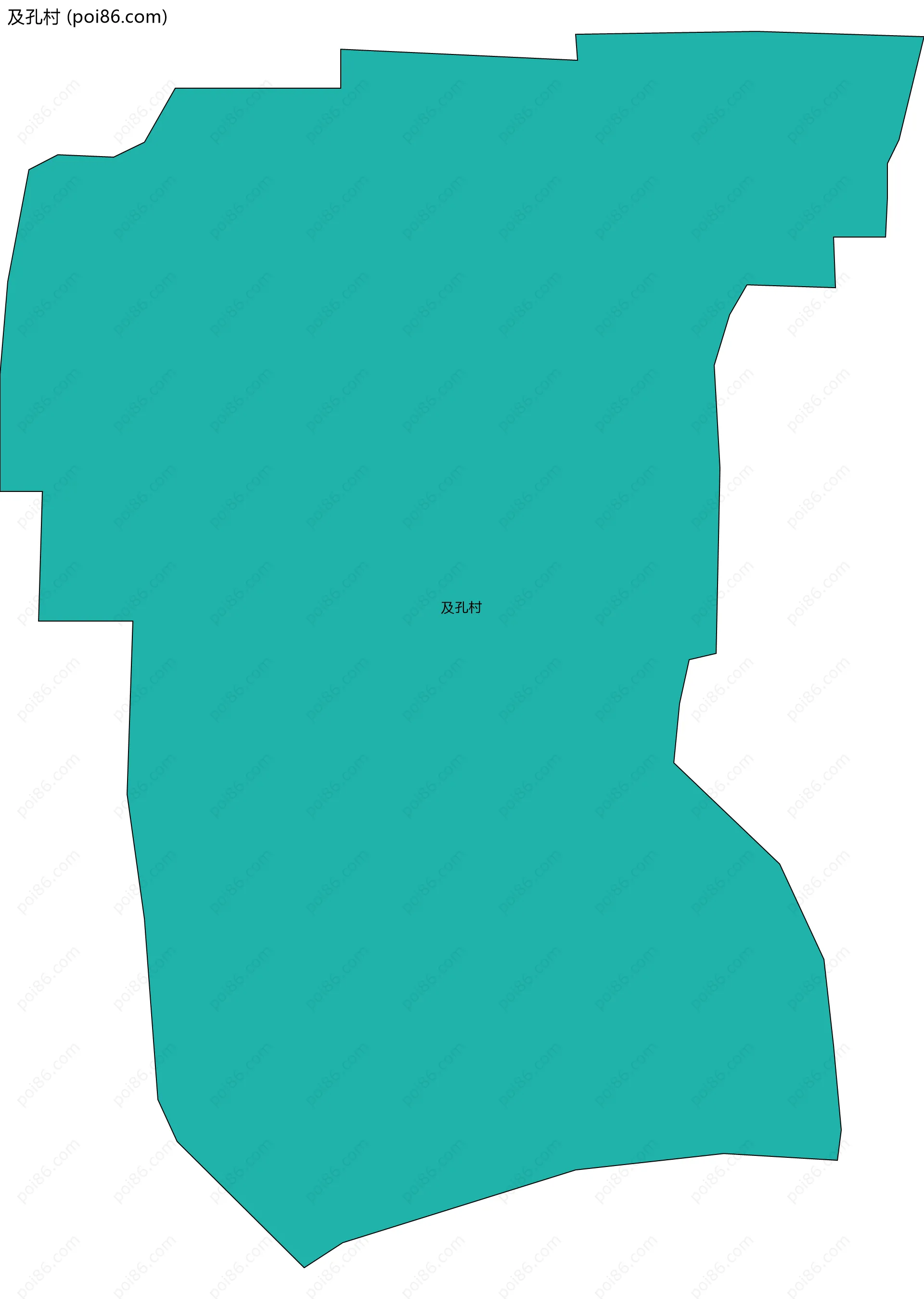 及孔村边界地图