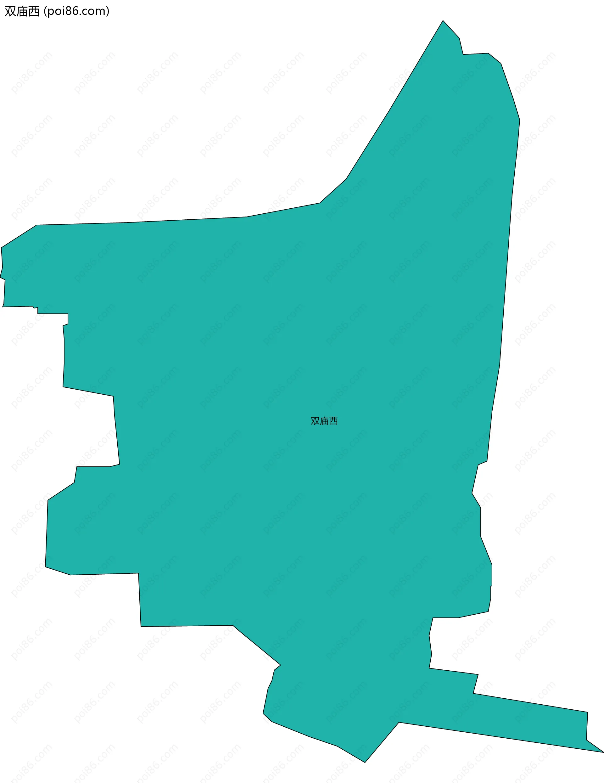 双庙西边界地图