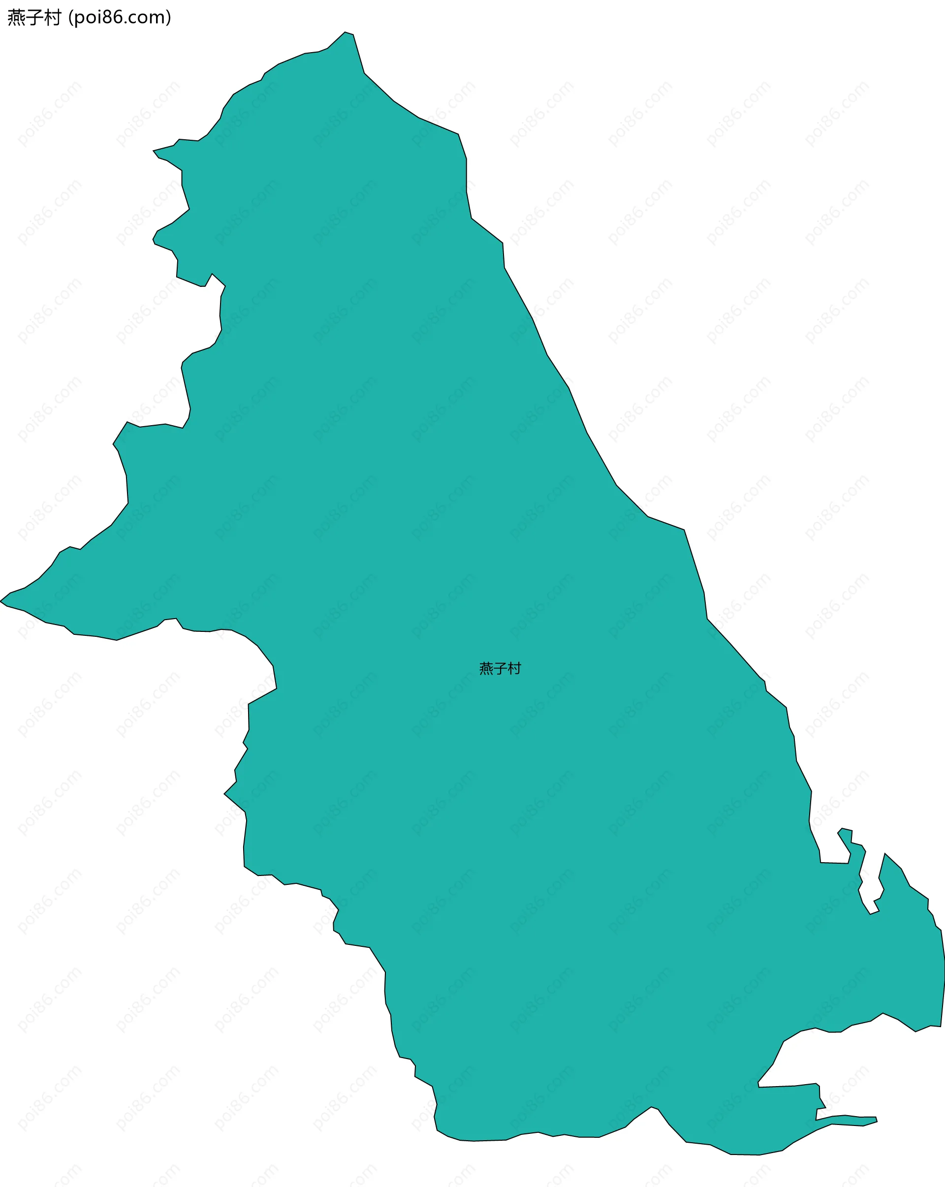燕子村边界地图