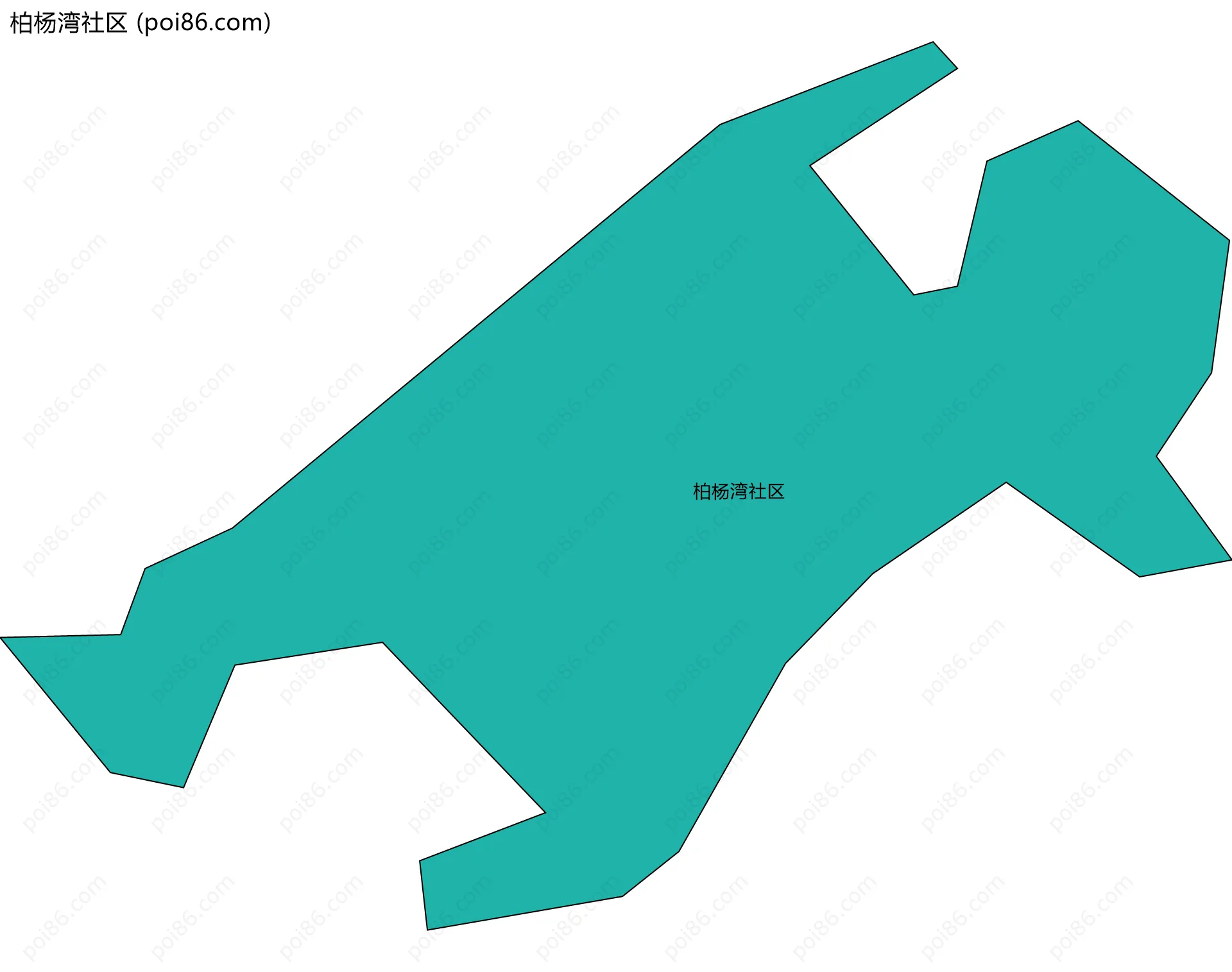 柏杨湾社区边界地图