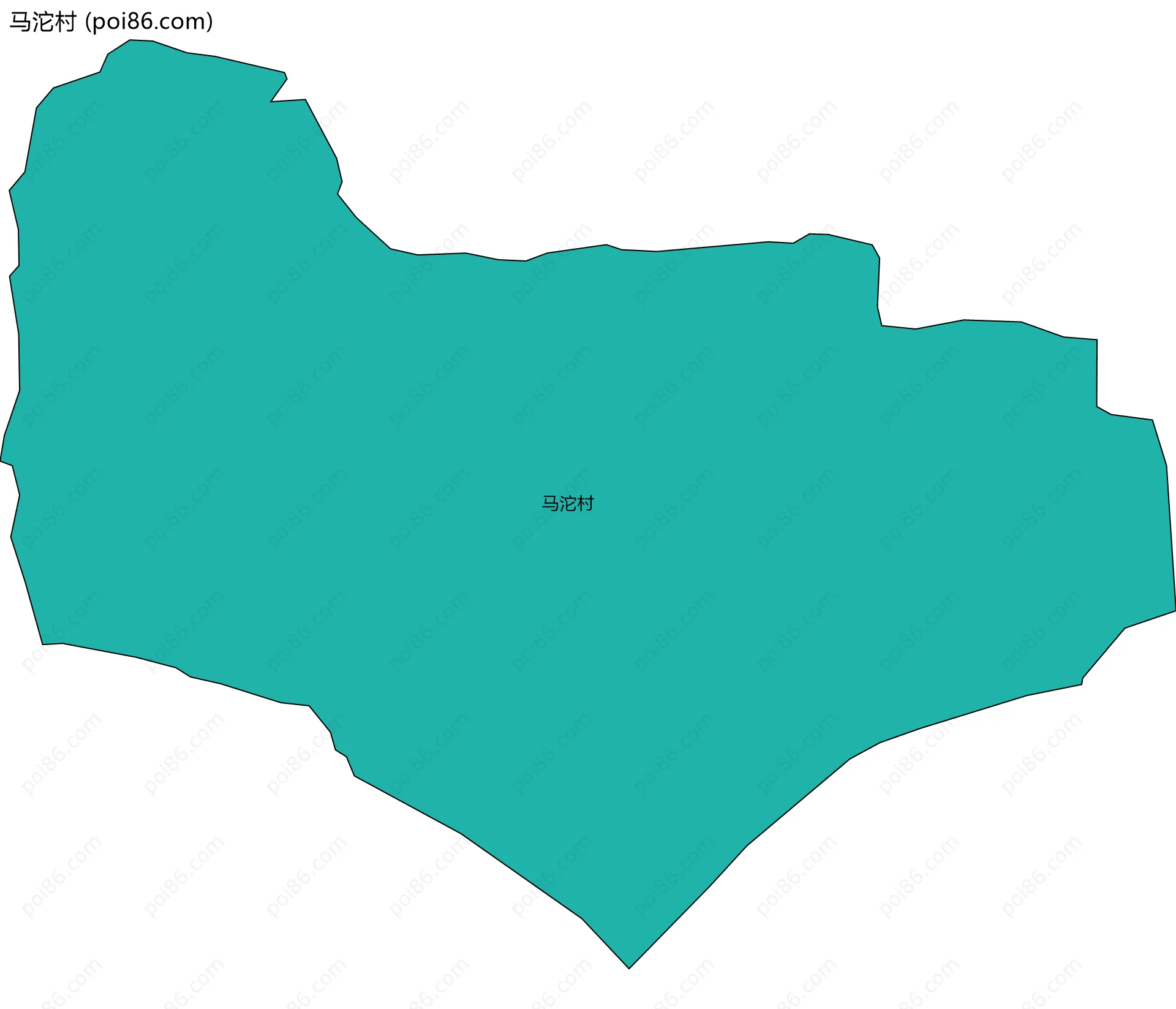 马沱村边界地图