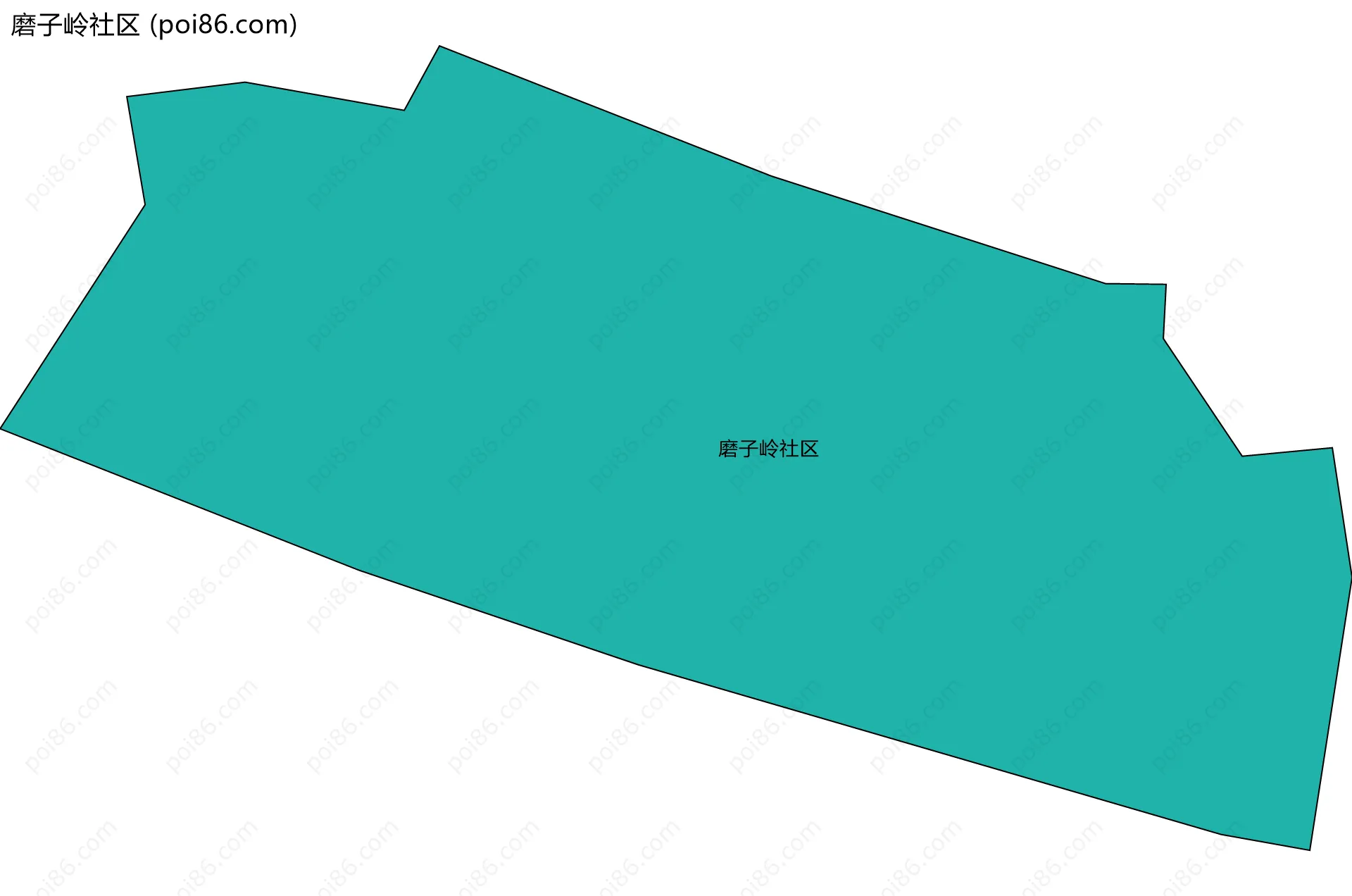 磨子岭社区边界地图