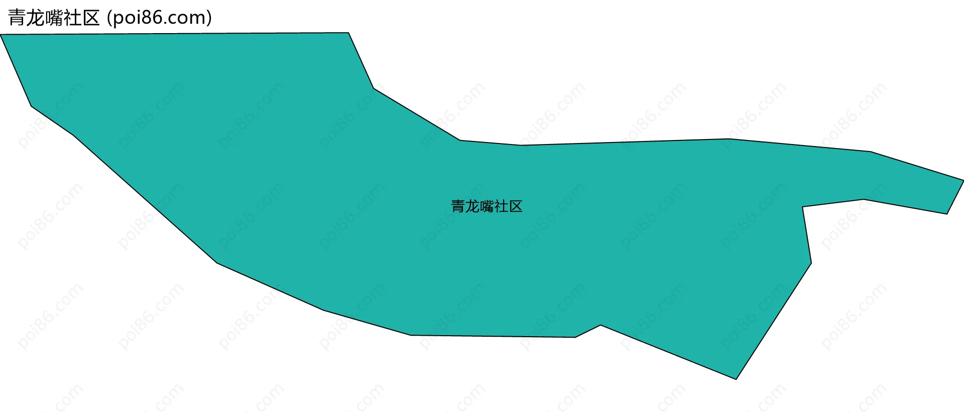 青龙嘴社区边界地图