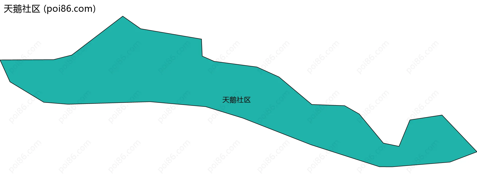 天鹅社区边界地图