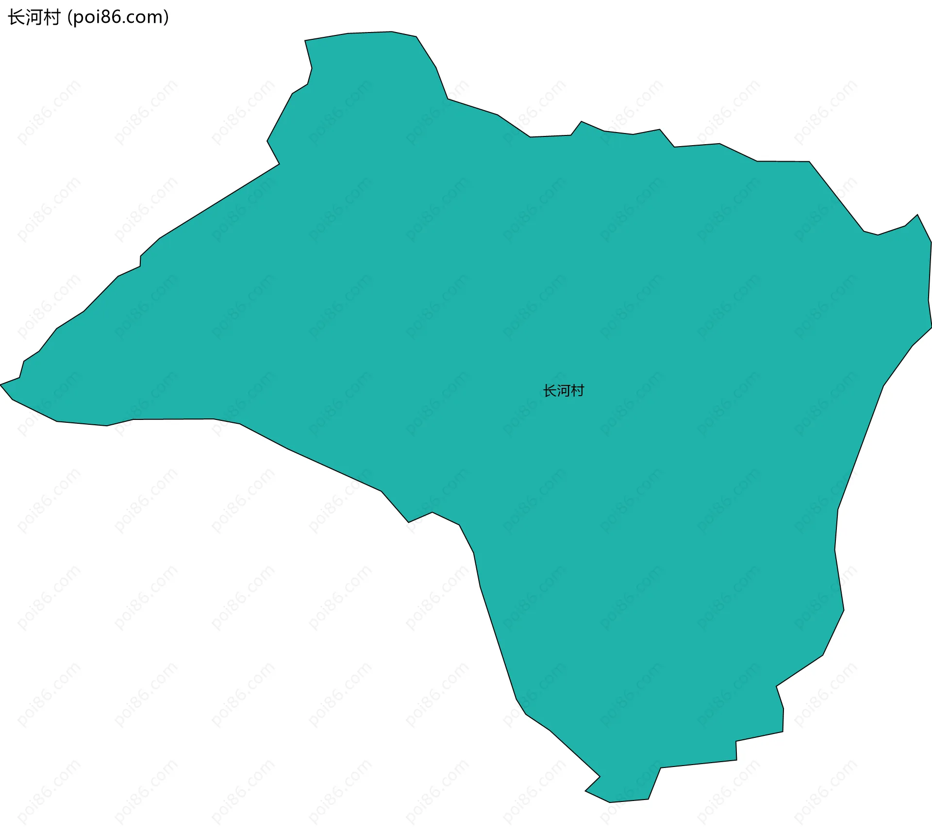 长河村边界地图