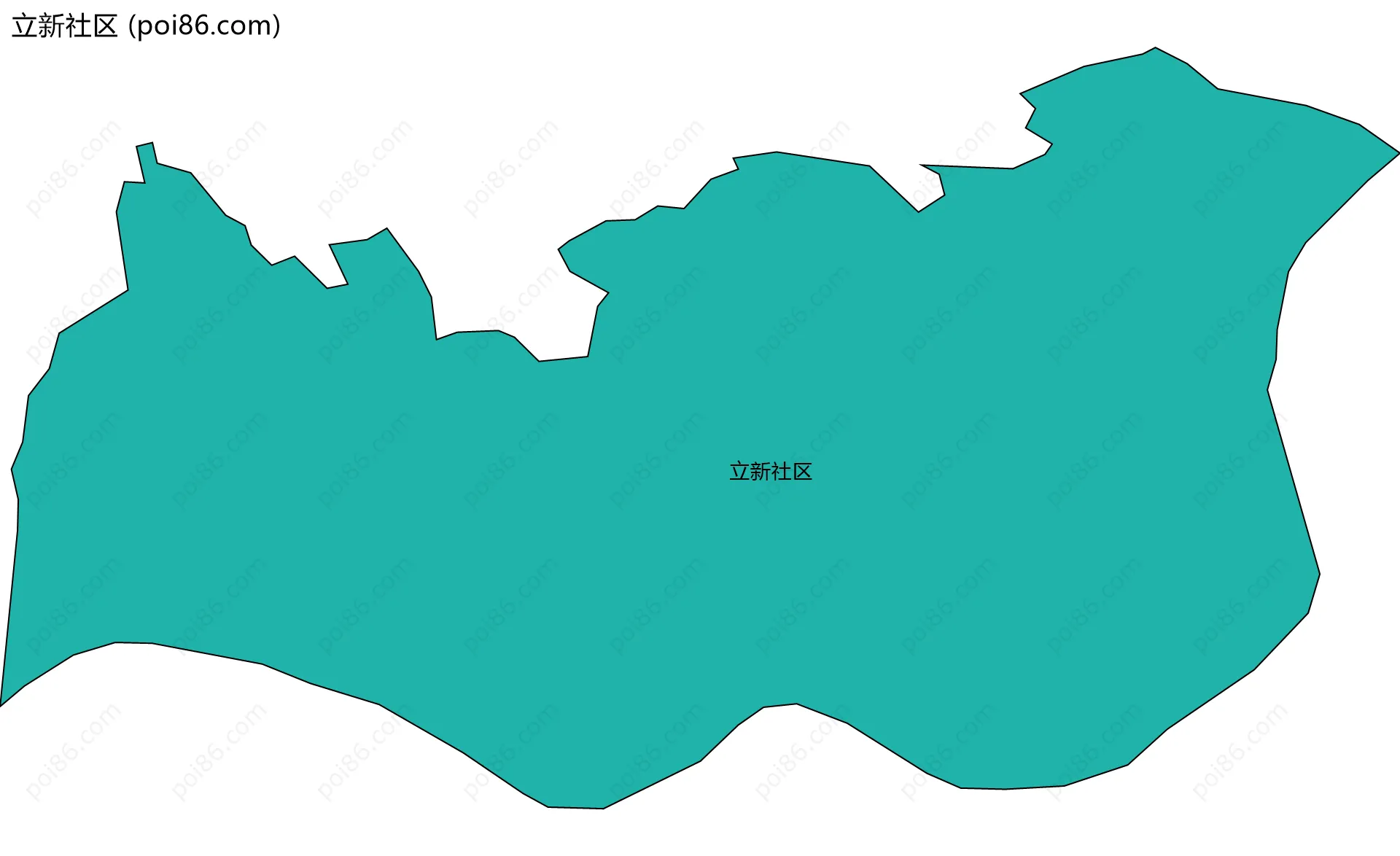 立新社区边界地图