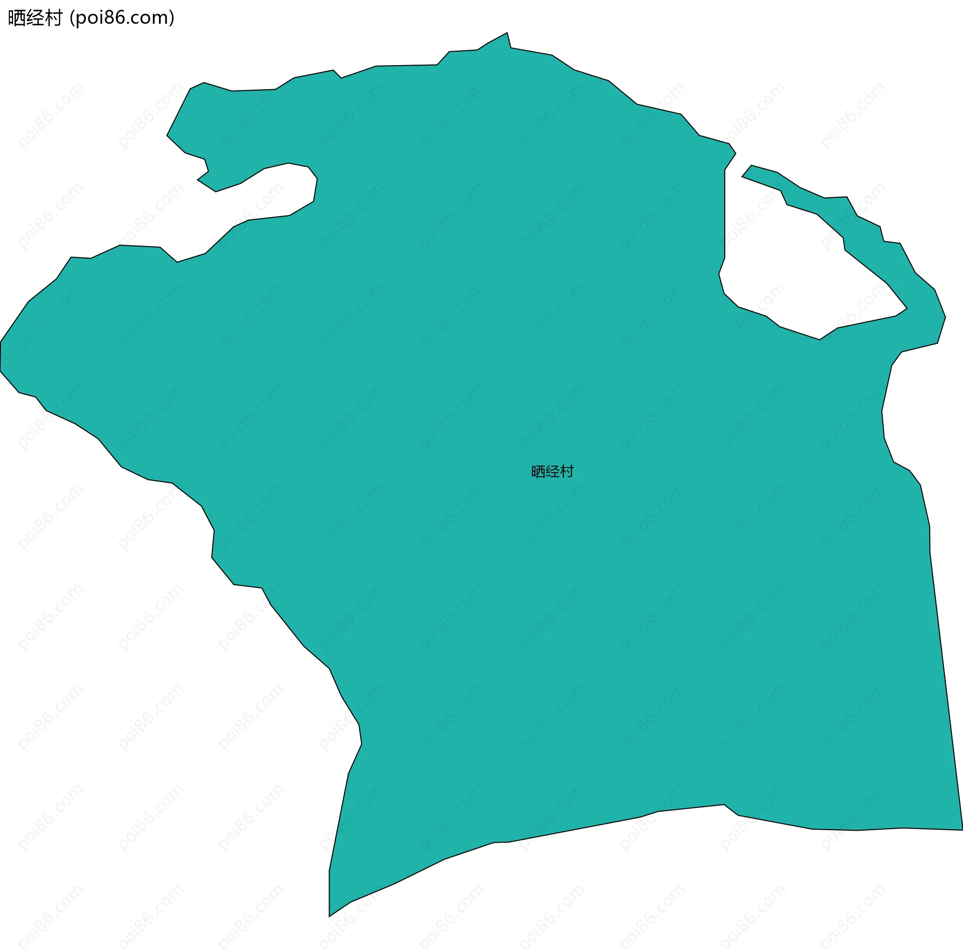 晒经村边界地图