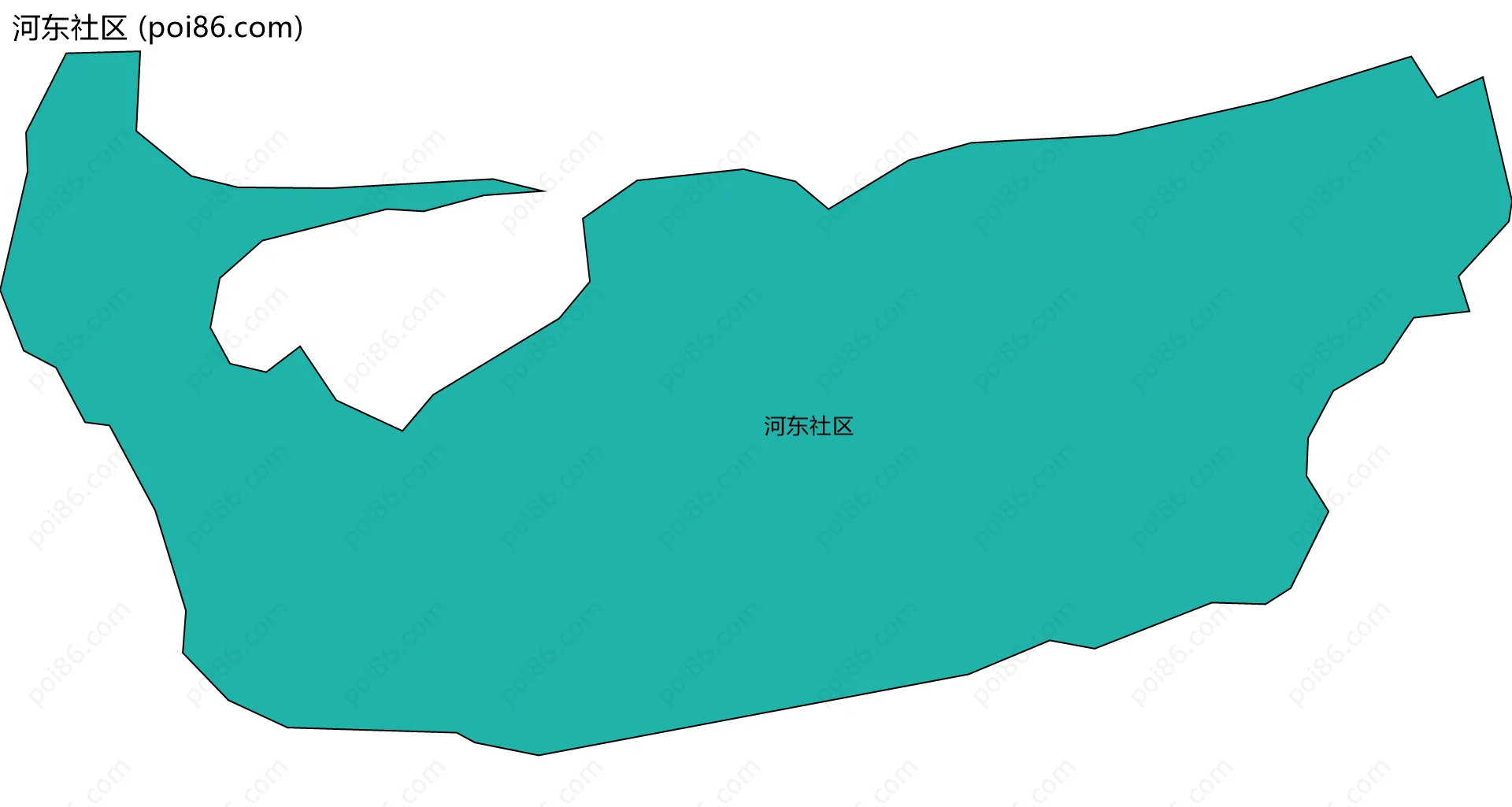 河东社区边界地图