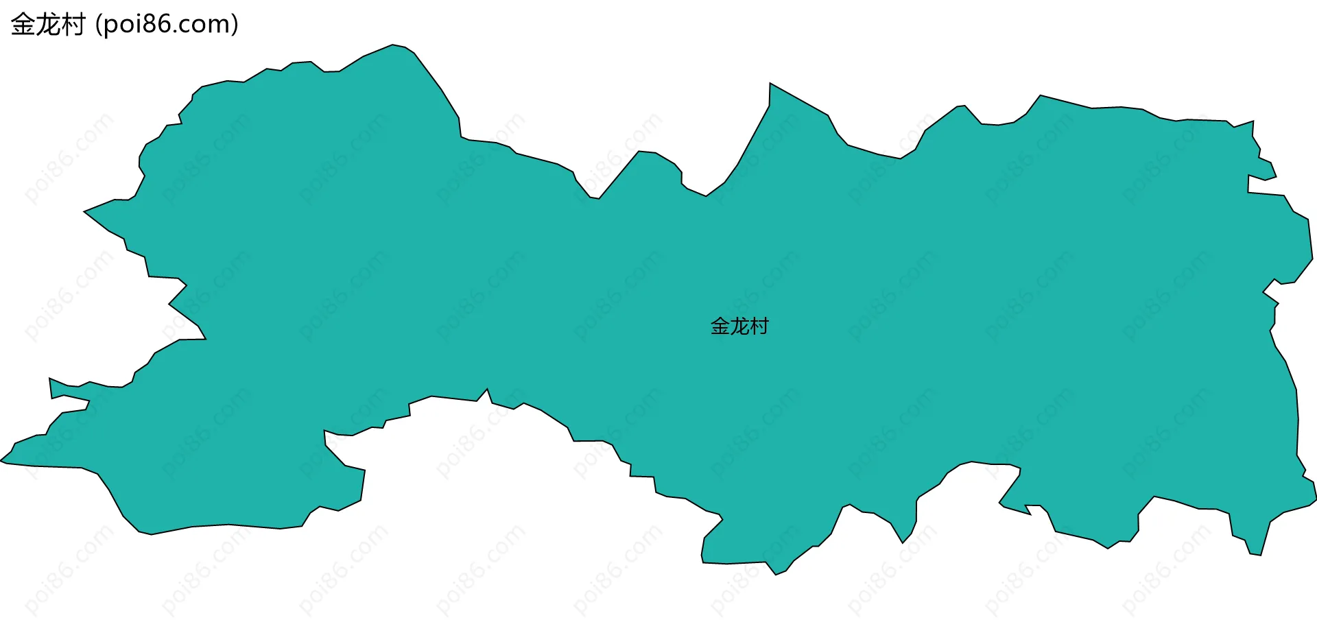 金龙村边界地图