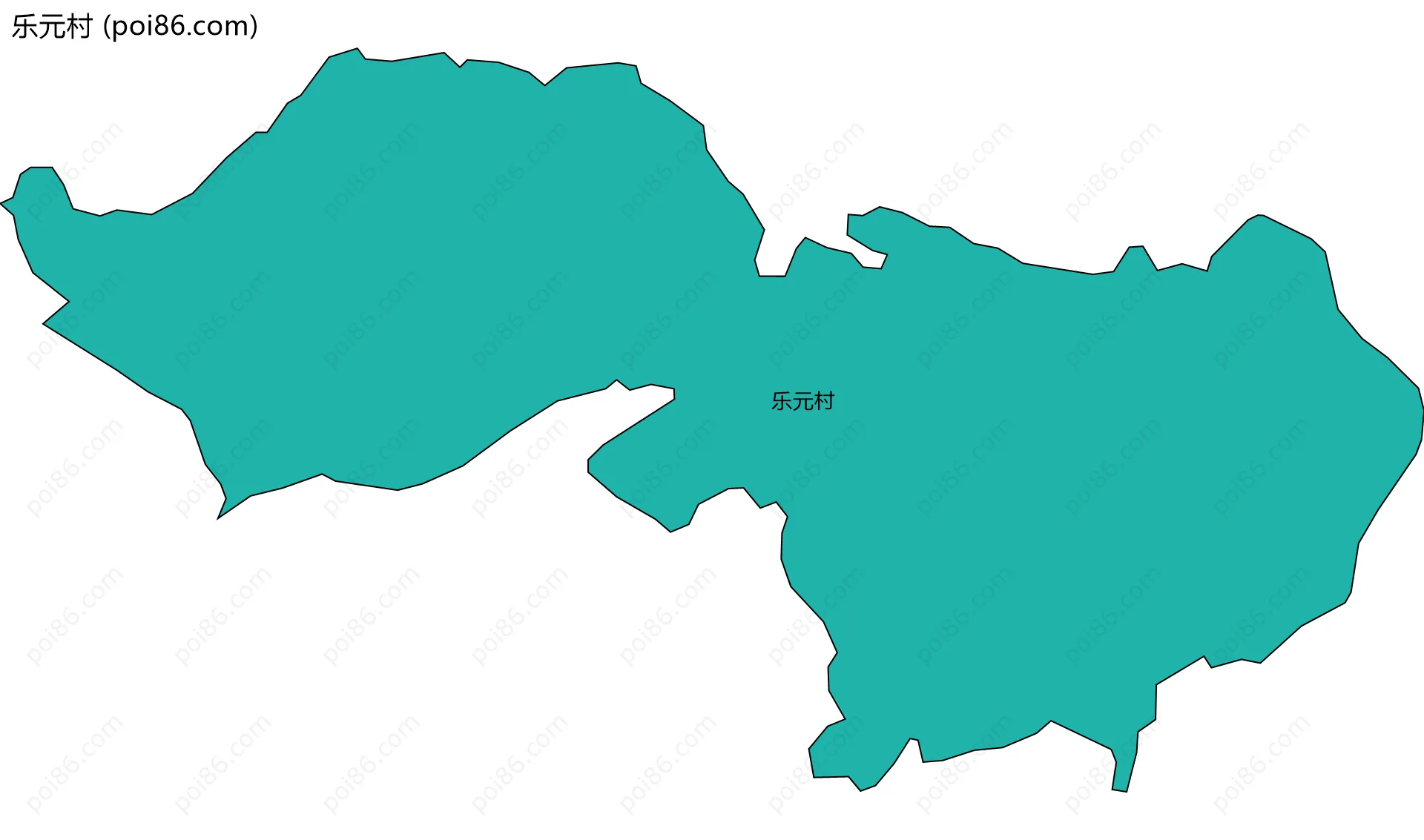 乐元村边界地图