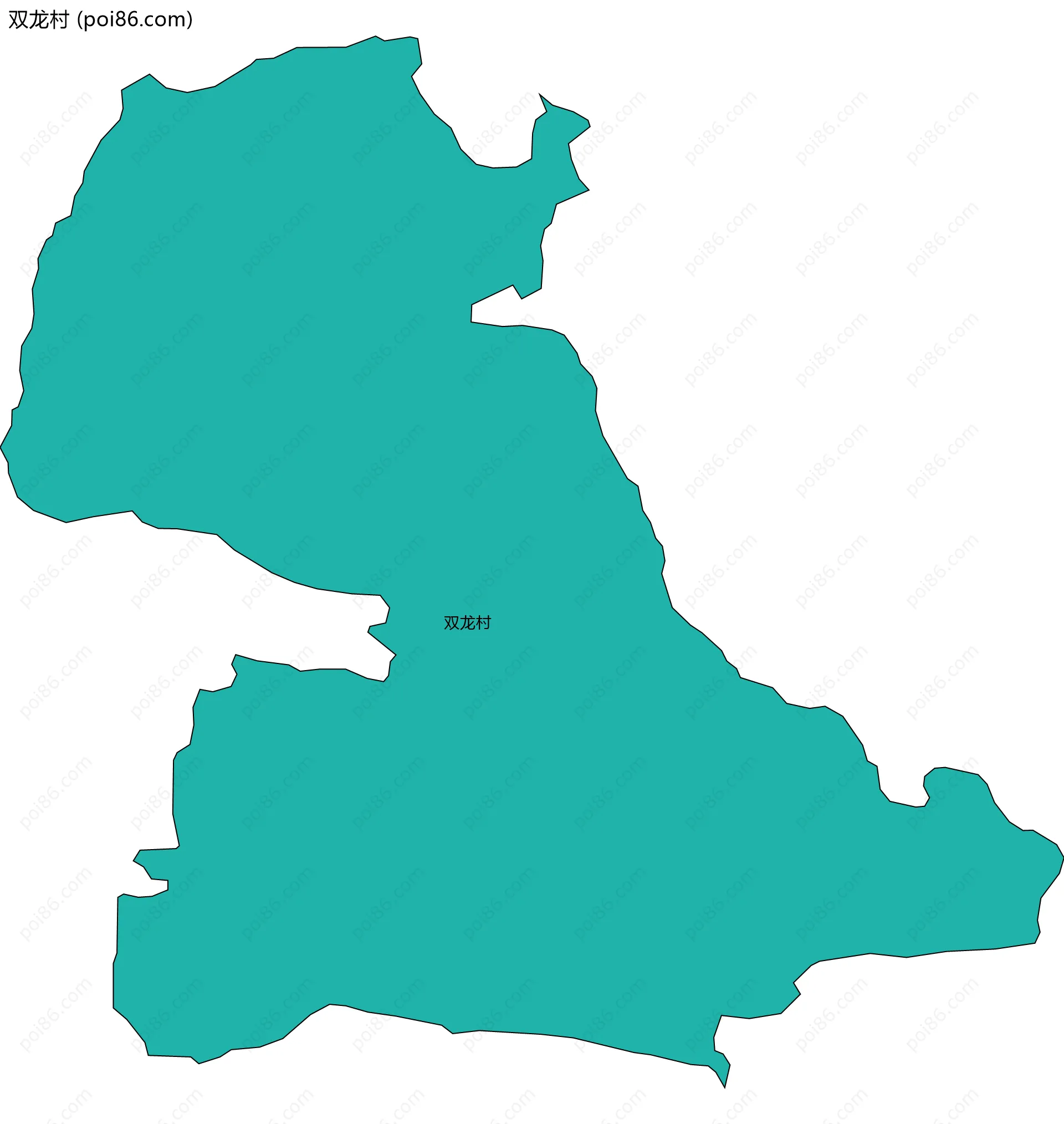 双龙村边界地图
